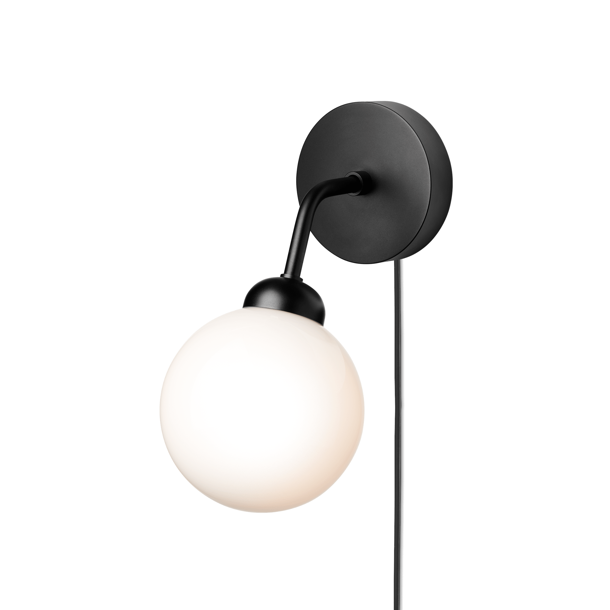 Nuura Apiales Wandlampe Satin mit Schwarz