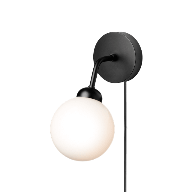 Nuura Apiales Wandlamp Satijn Zwart met Snoer