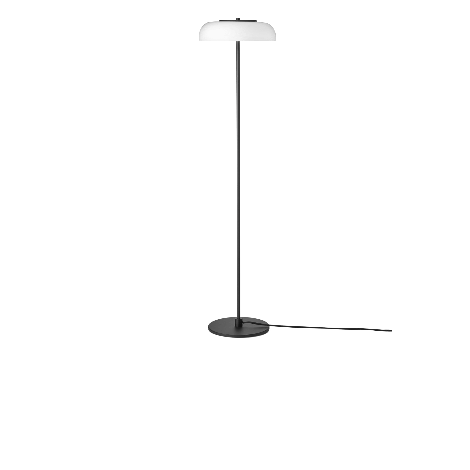 Nuura Blossi Stehlampe Schwarz/ Opalweiß