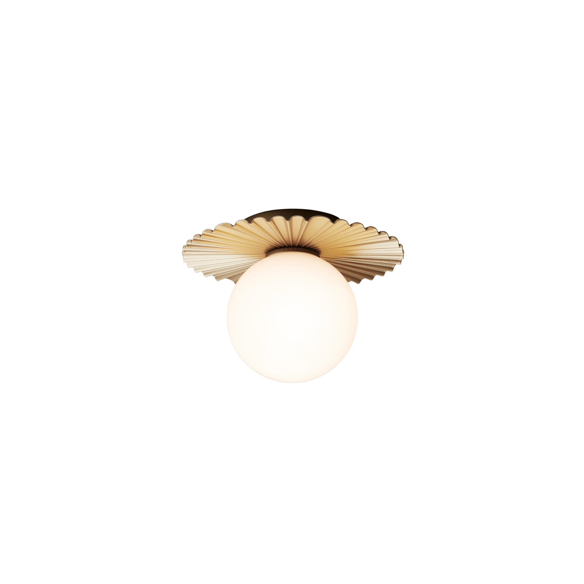 Nuura Liila Muuse Wall/ Ceiling Light Small Nordic Gold/Opal