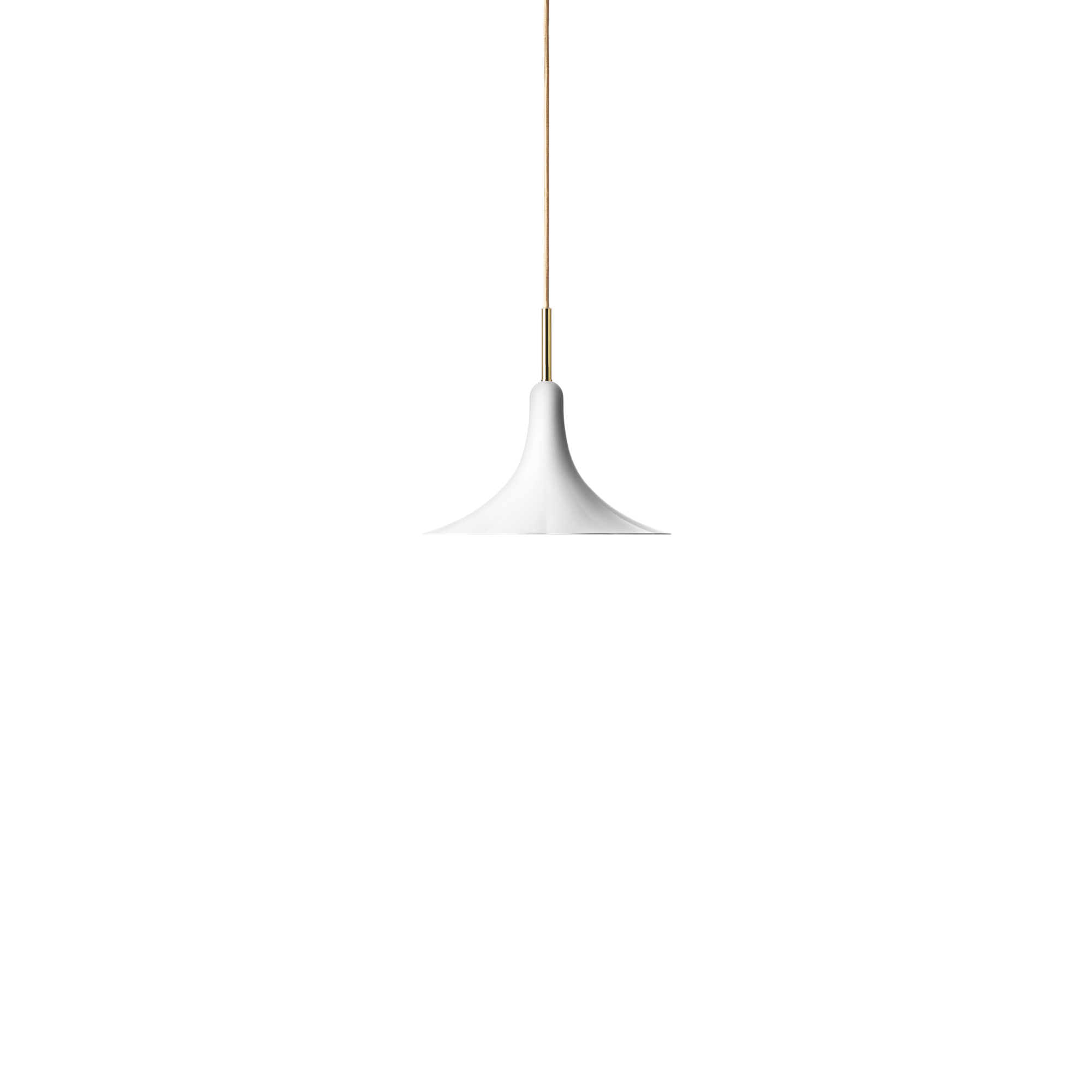 Nuura Petalii 1 Pendant Small White/ Polished Brass