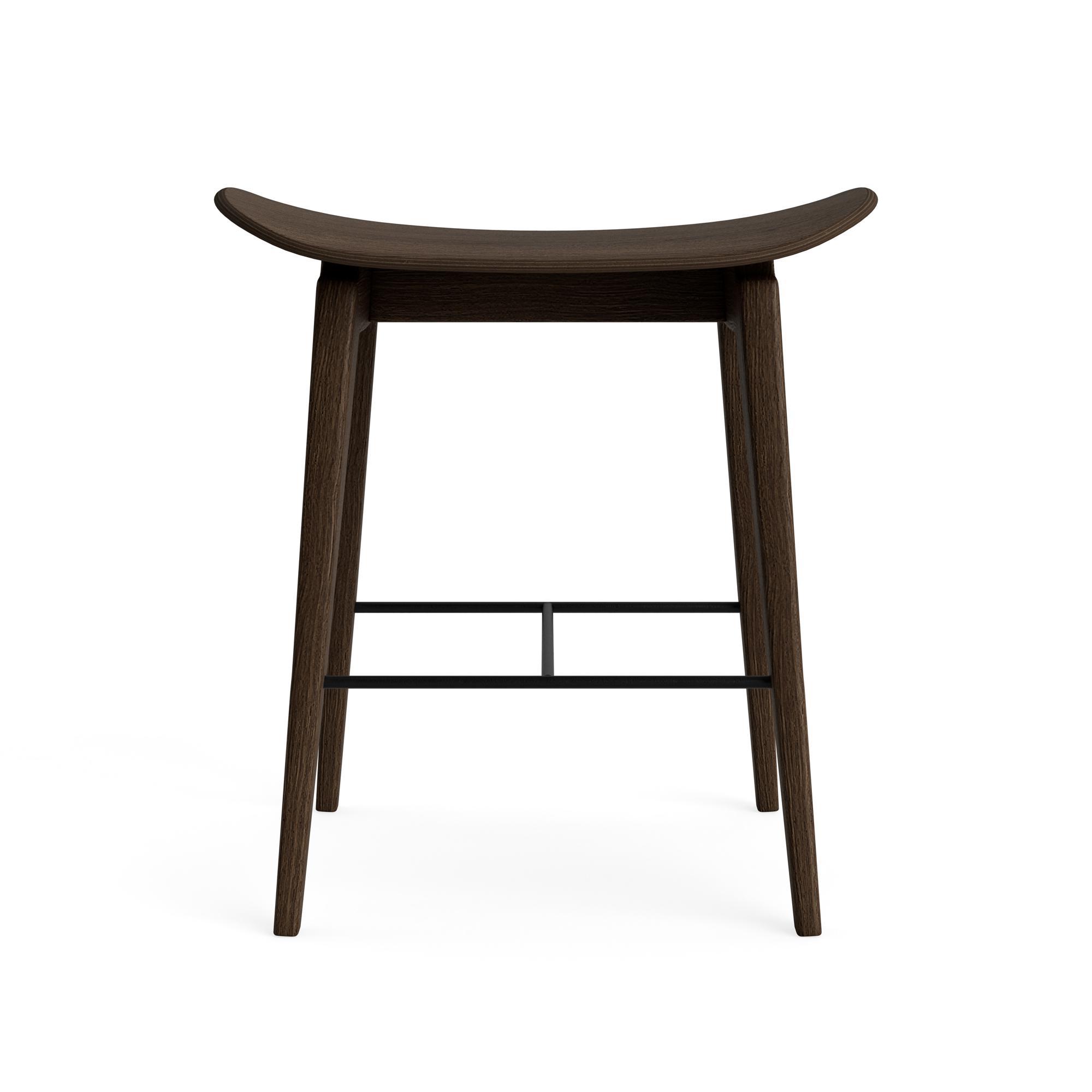 NORR11 NY11 Stool 45 cm Dark Smoked Oak