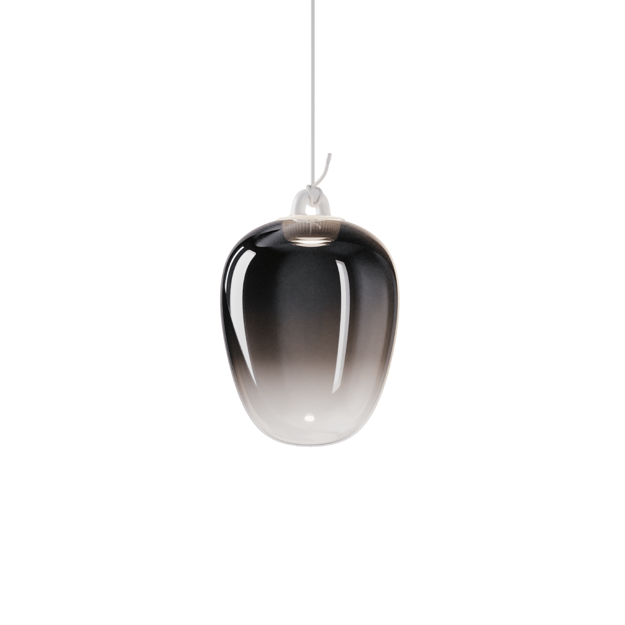 Lodes Oblò Pendant Medium 2700K Glossy Smoke/ White