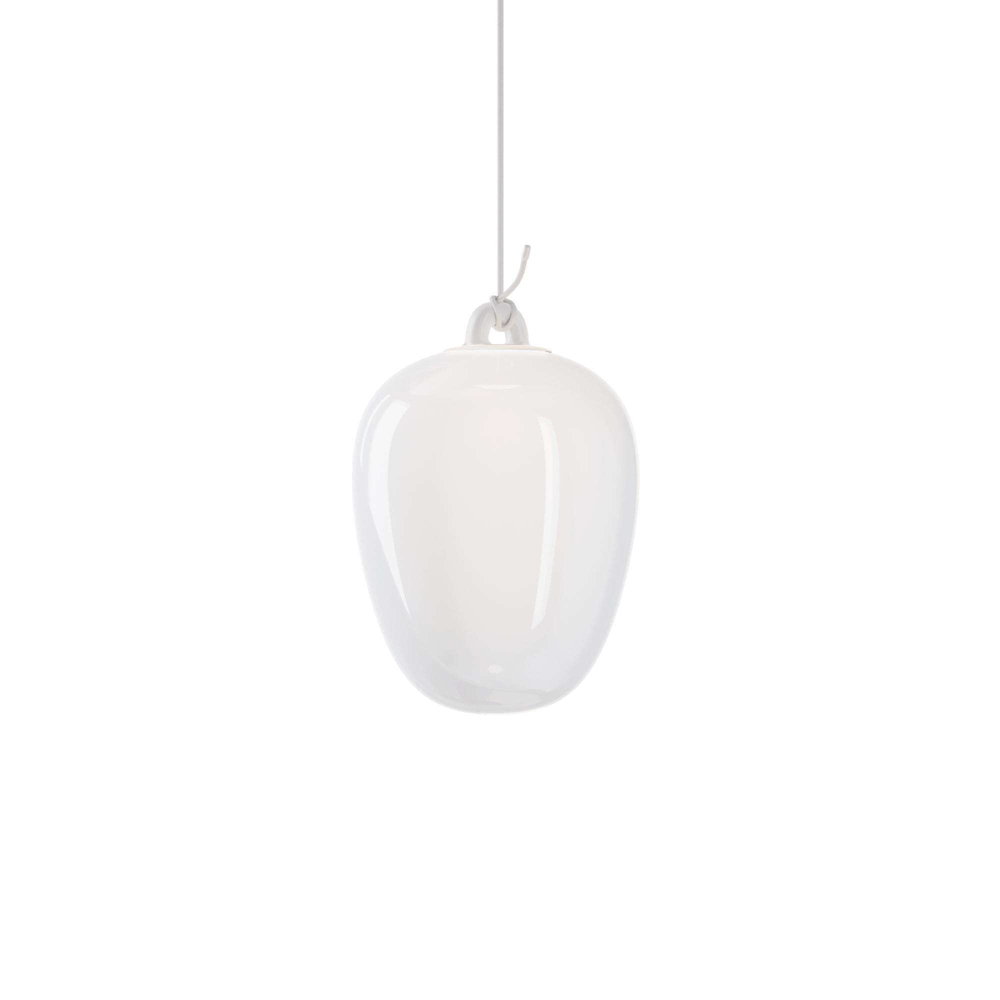 Lodes Oblò Suspension Medium 2700K Soie Blanc/ Blanc