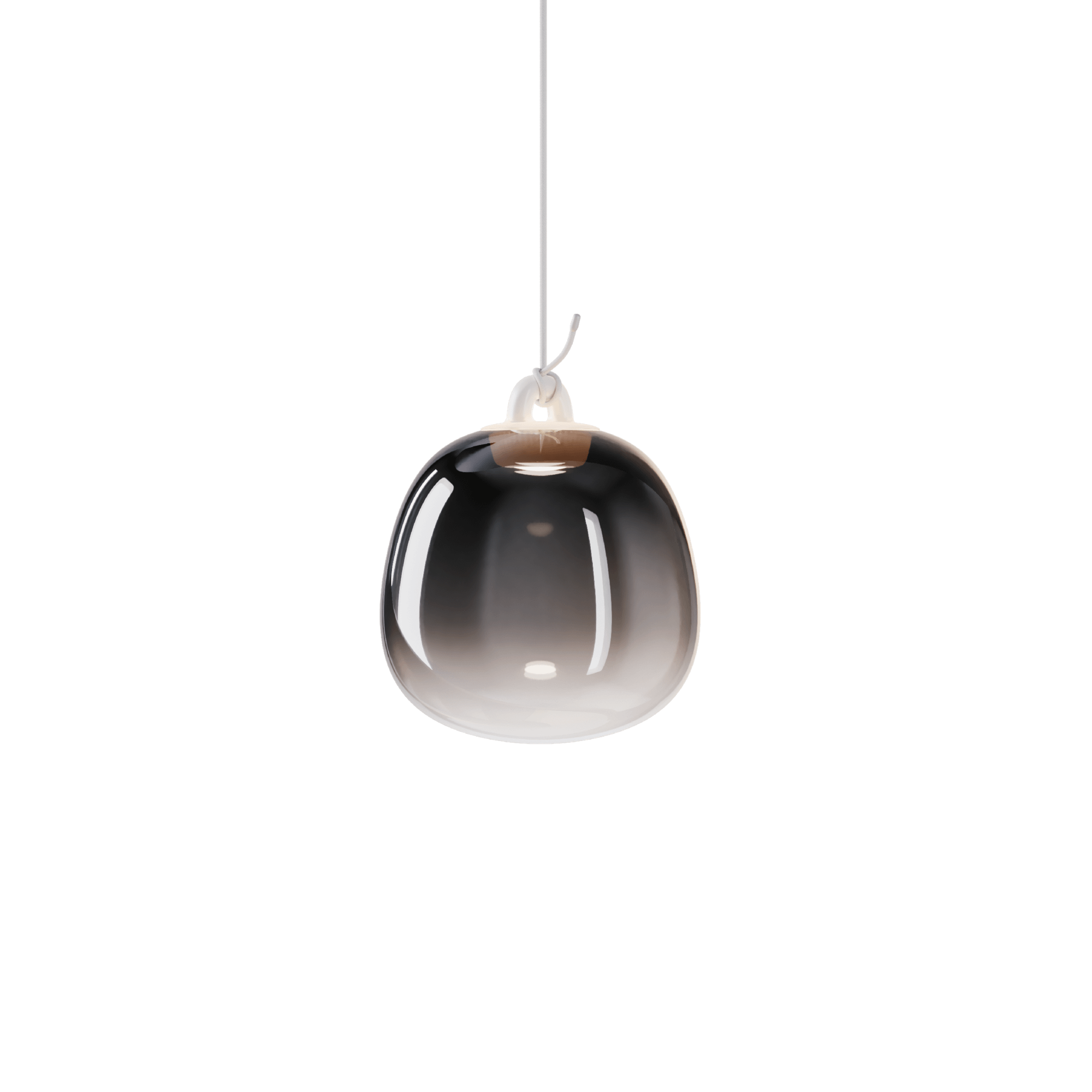 Lodes Oblò Pendant Small 2700K Glossy Smoke/ White