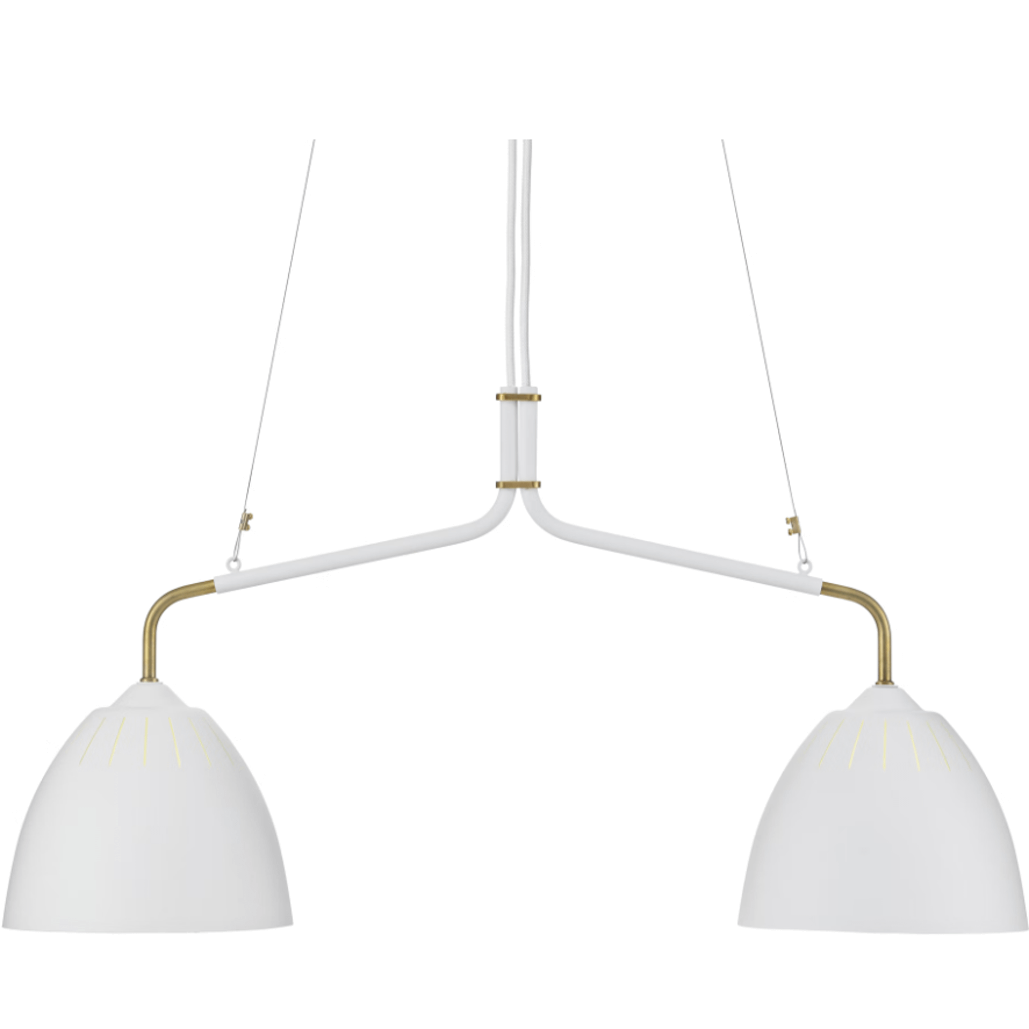 Örsjö Lean Hanglamp Messing/ Wit