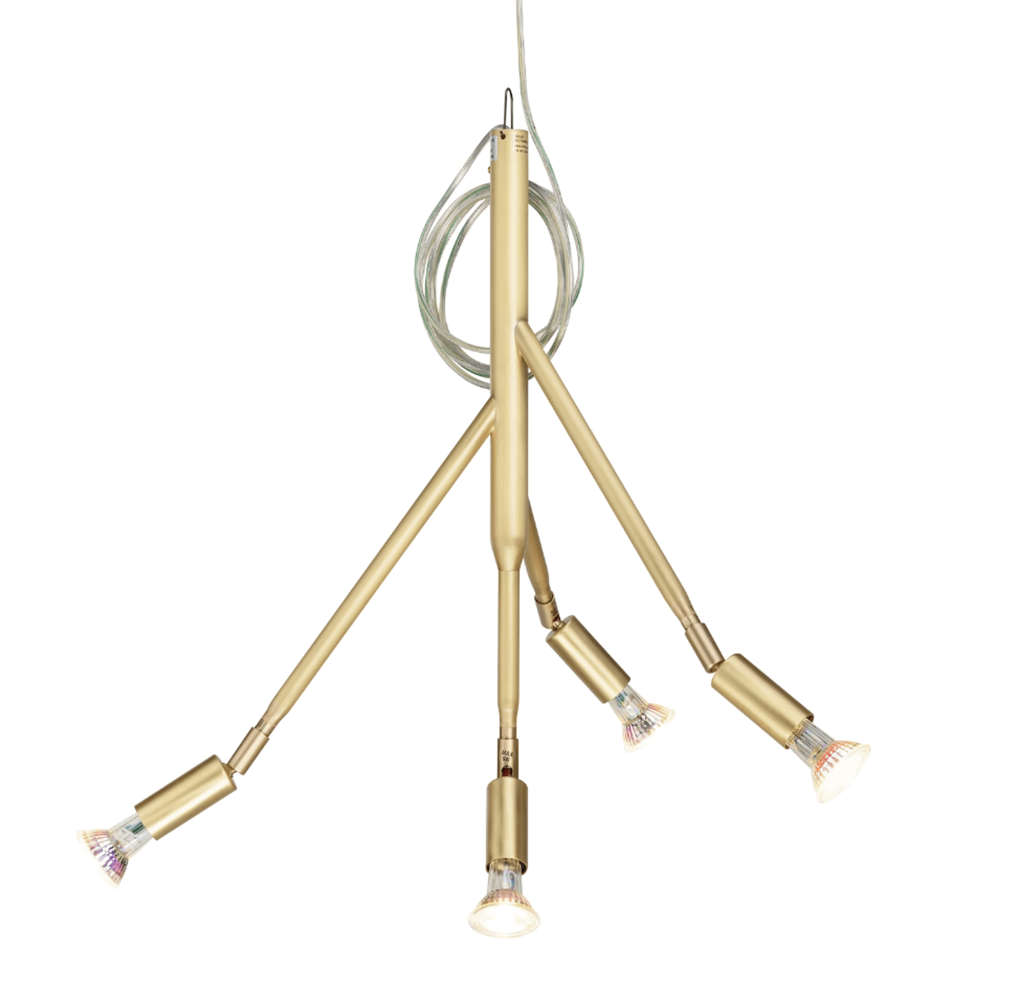 Örsjö Kvist 4 Pendant Matt Brushed Brass