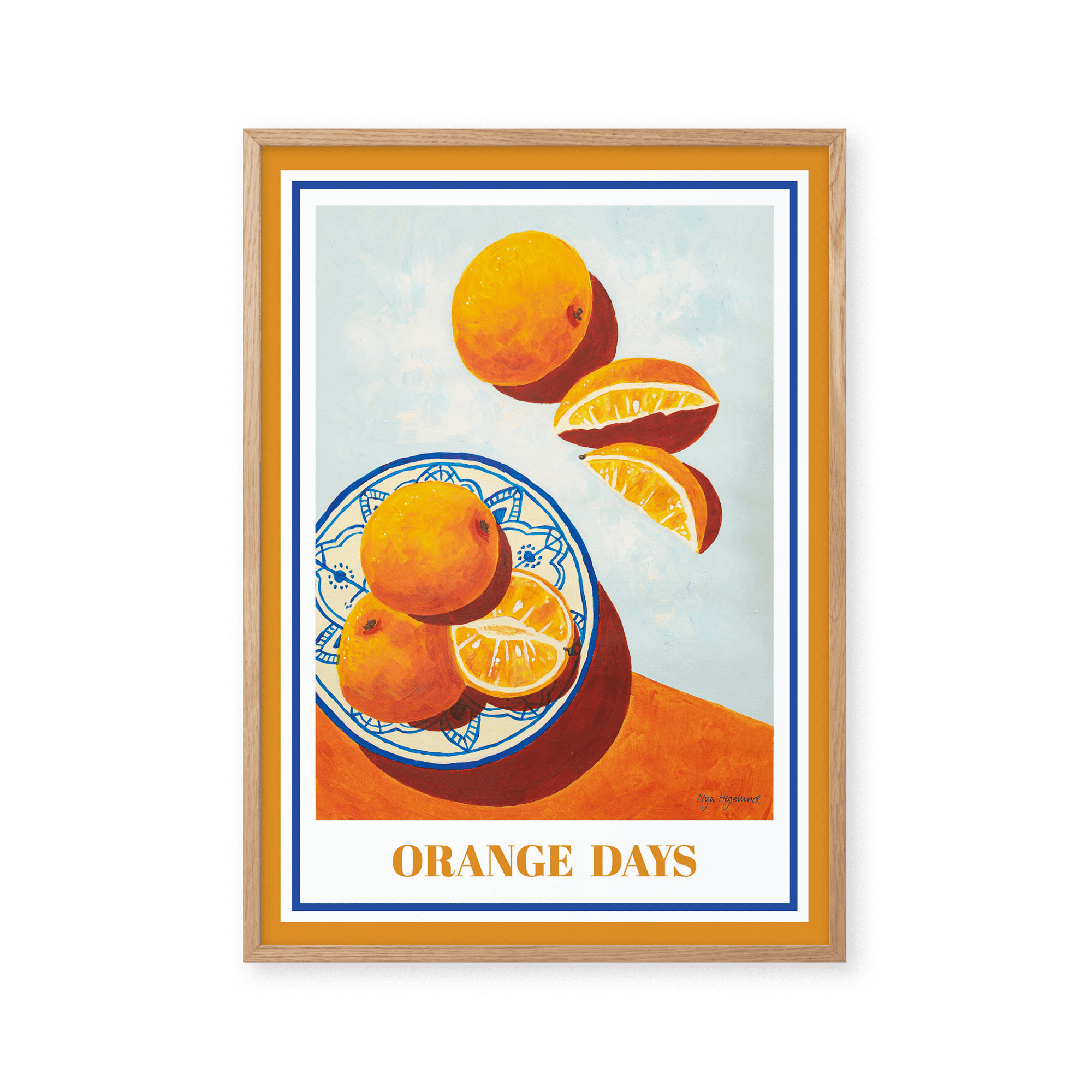 Póster Peléton Días Naranja 50x70