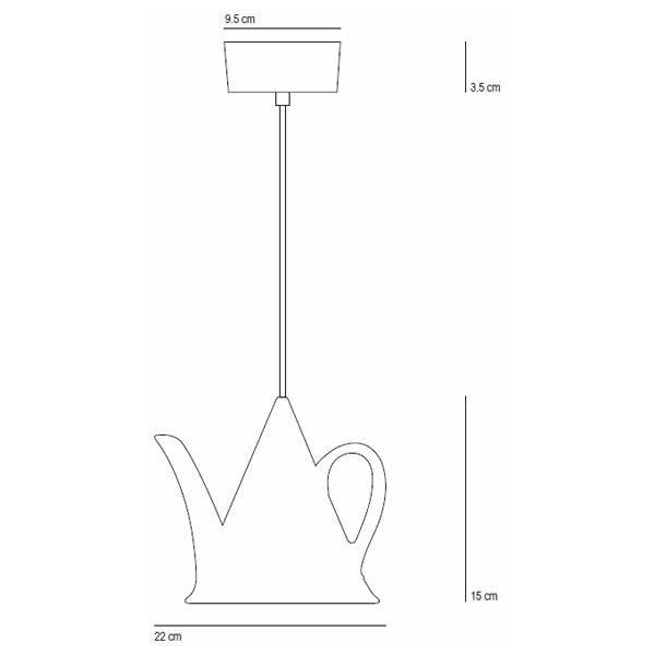 Original BTC Teapot Pendel Stregtegning