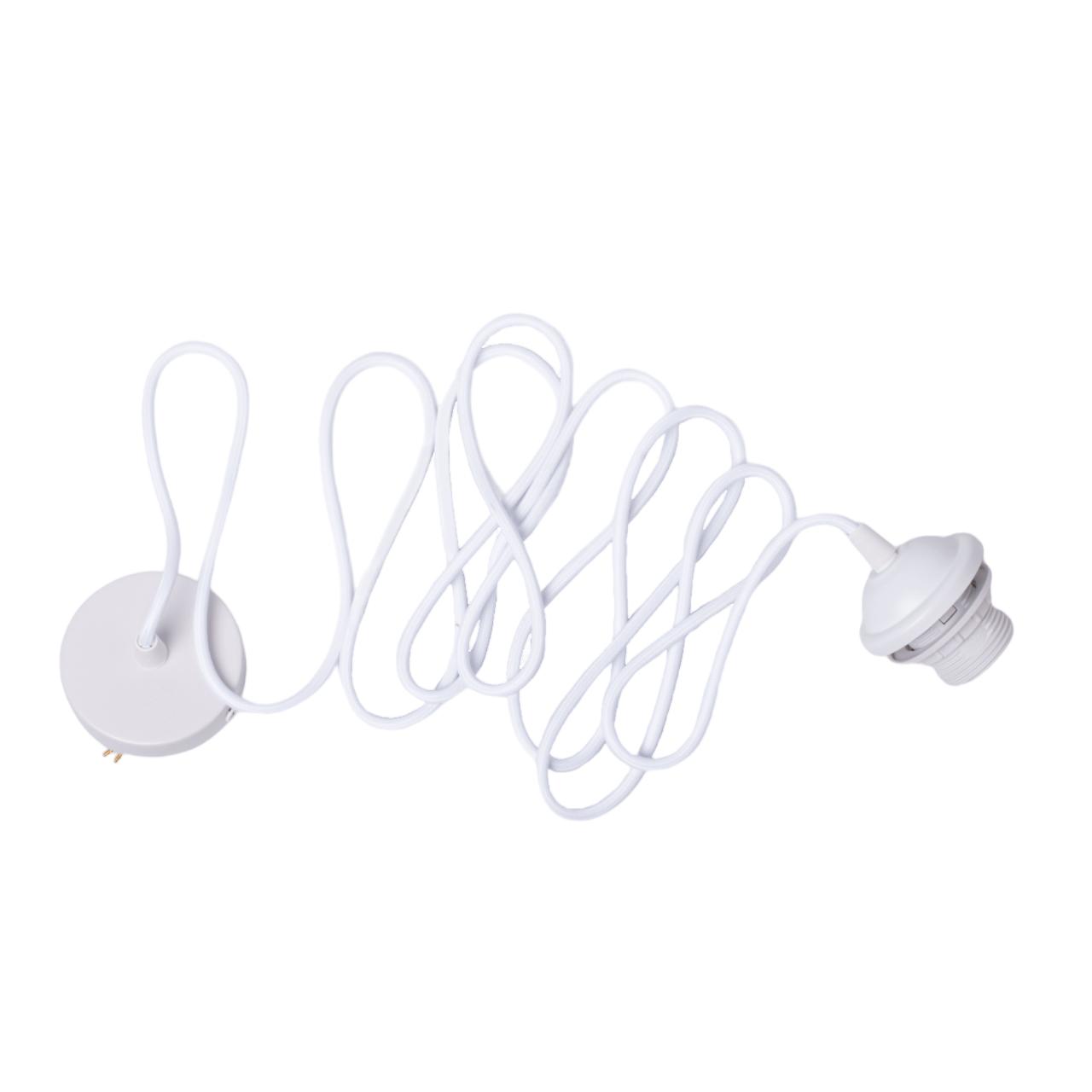 Edgeform Juego de Cables E27 para Lámpara Colgante con Rosetón 300 cm Blanco