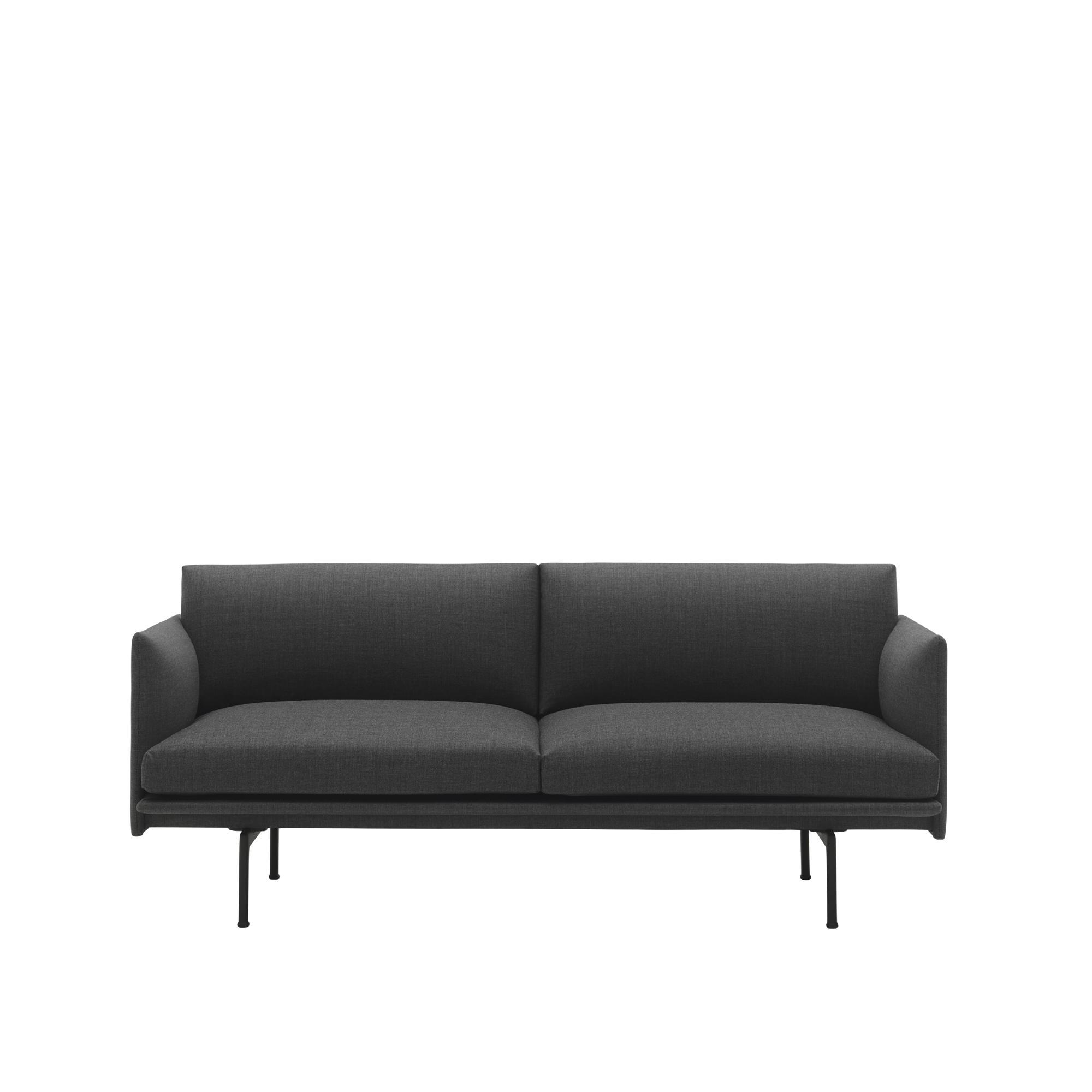 Muuto Outline 2-seater Sofa Remix/ Black