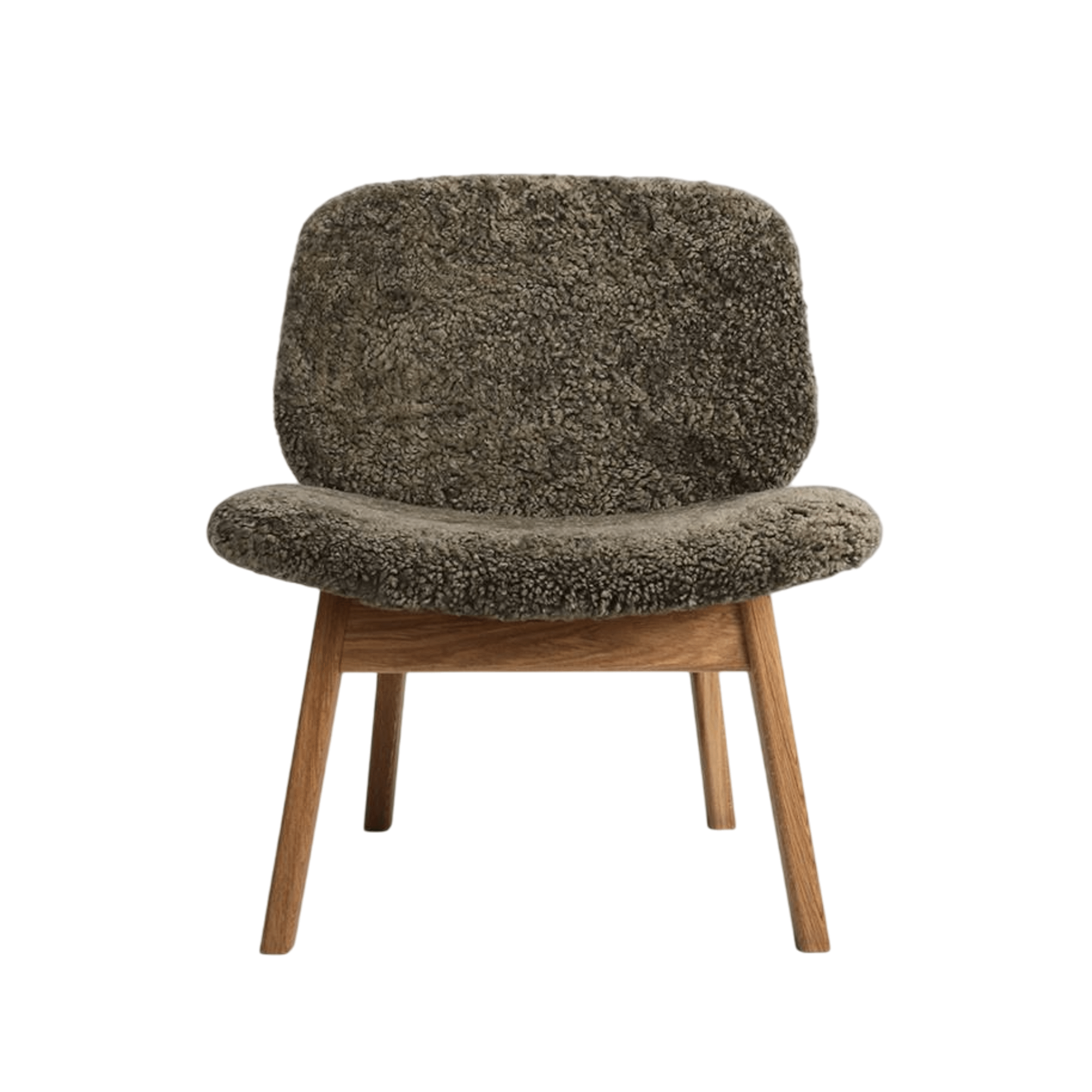 Ro Collection Pandora Armchair Upholstered Oiled Oak/Sheepskin Sahara