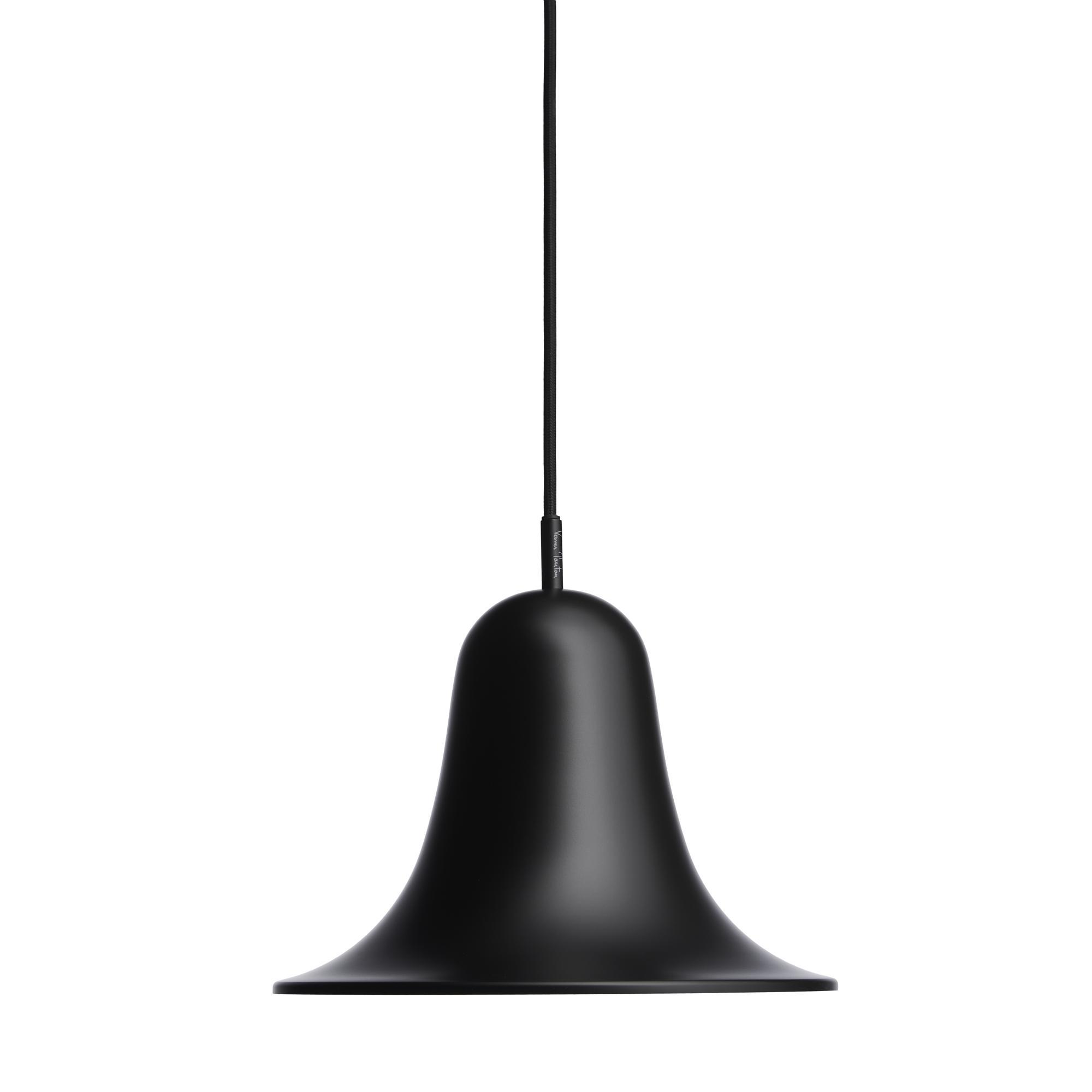 Verner Panton Pantop Taklampa Matt Svart Ø23 cm