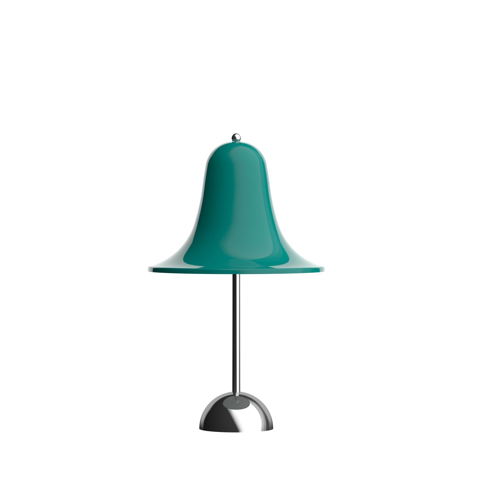 Lámpara portátil Verner Panton Pantop, color verde azulado oscuro