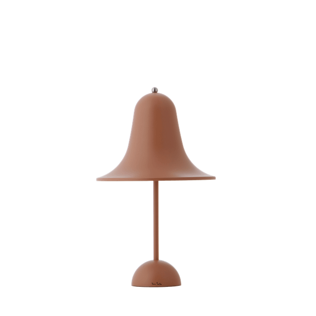 Verpan Pantop Bordlampe Transportabel Mat Terracotta