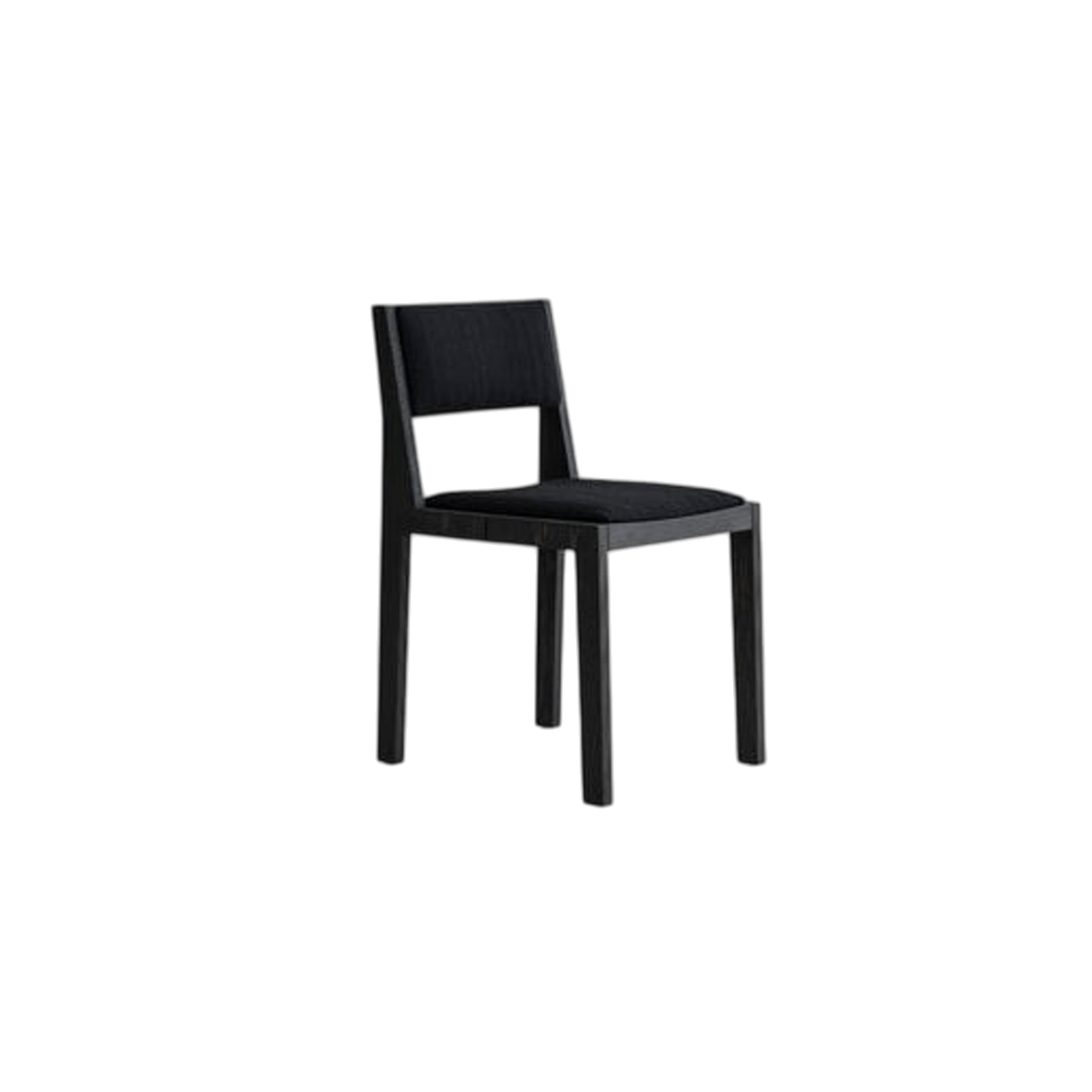 Vaarnii 016 Maasto Ruokailutuoli Pehmustettu Istuin & Selkänoja Musta/Square 0194