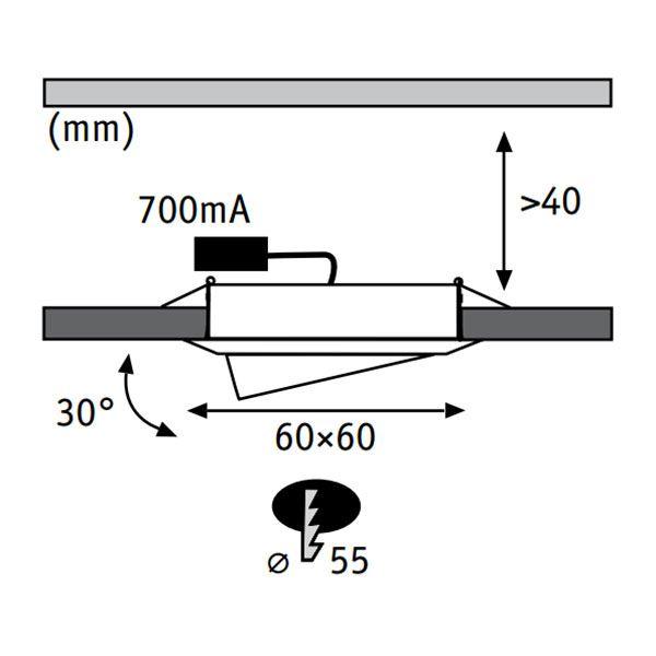 Paulmann Premium Line LED Drilled Alu