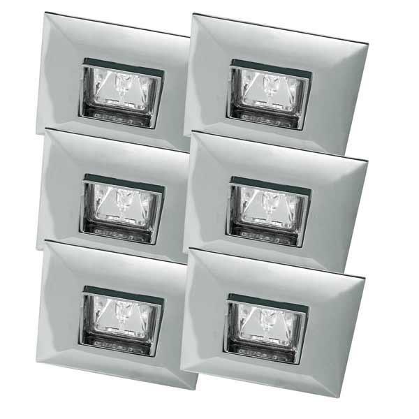 Paulmann 12V Quadro tilt Spotlight Krom (6 pack)