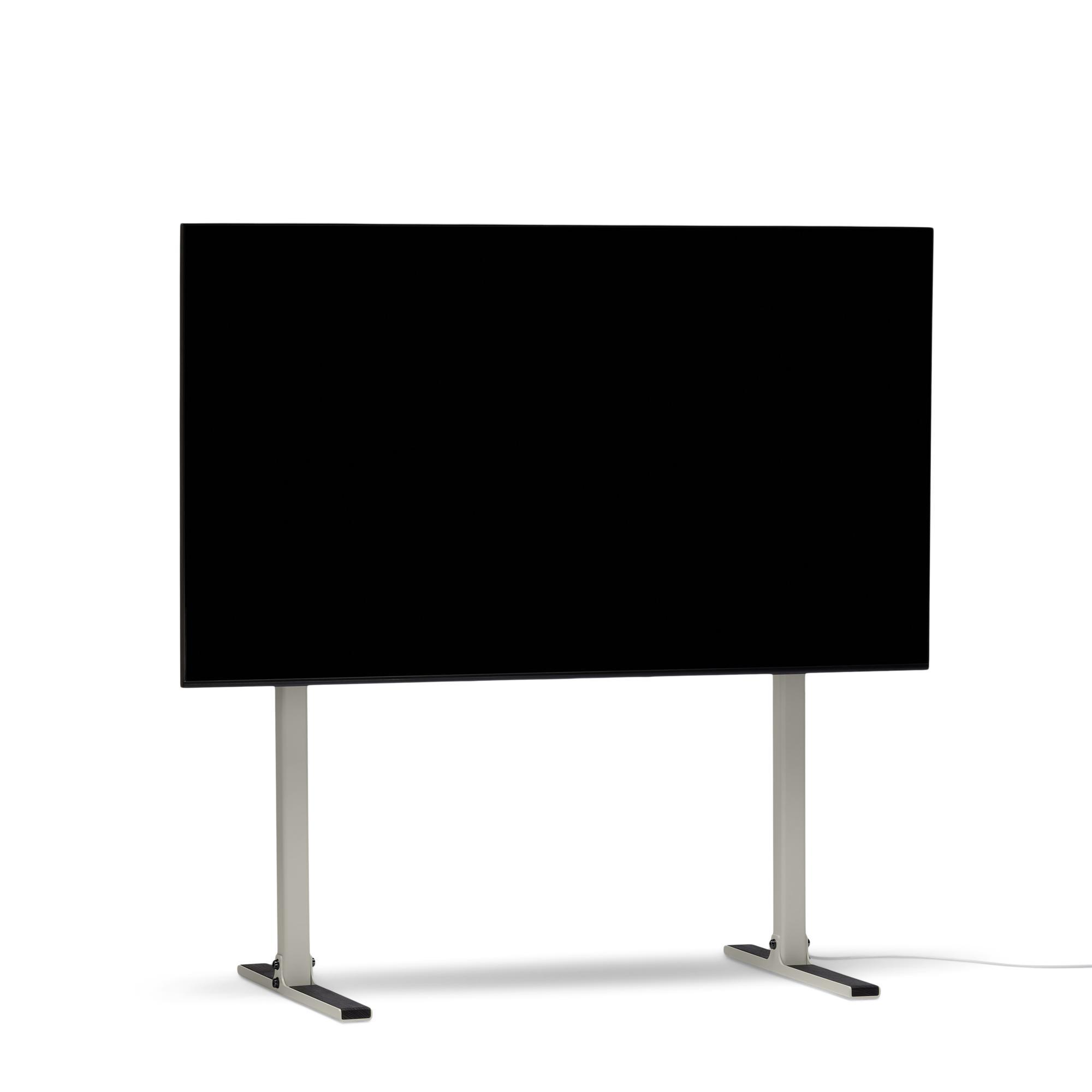 Pedestal Straight Tall TV Stand Mushroom