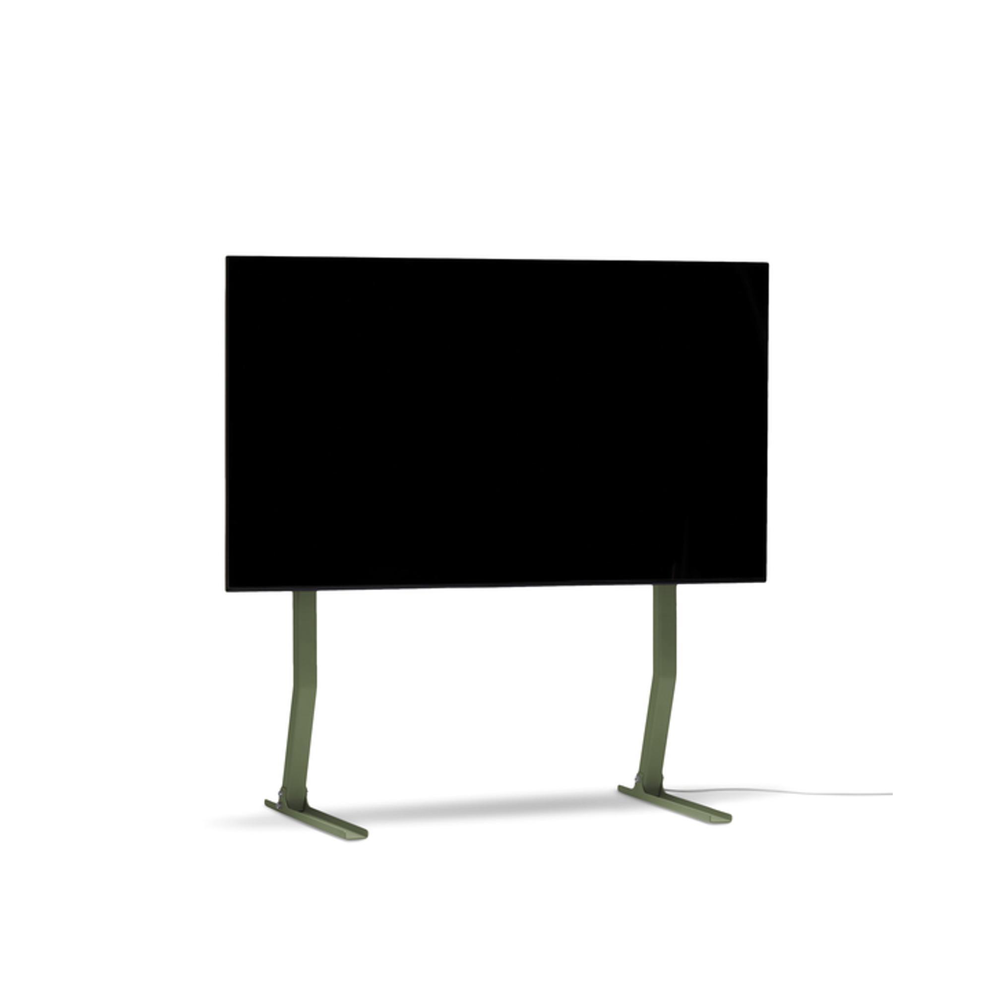 Pedestal Bendy Tall TV Stander Mossy Green