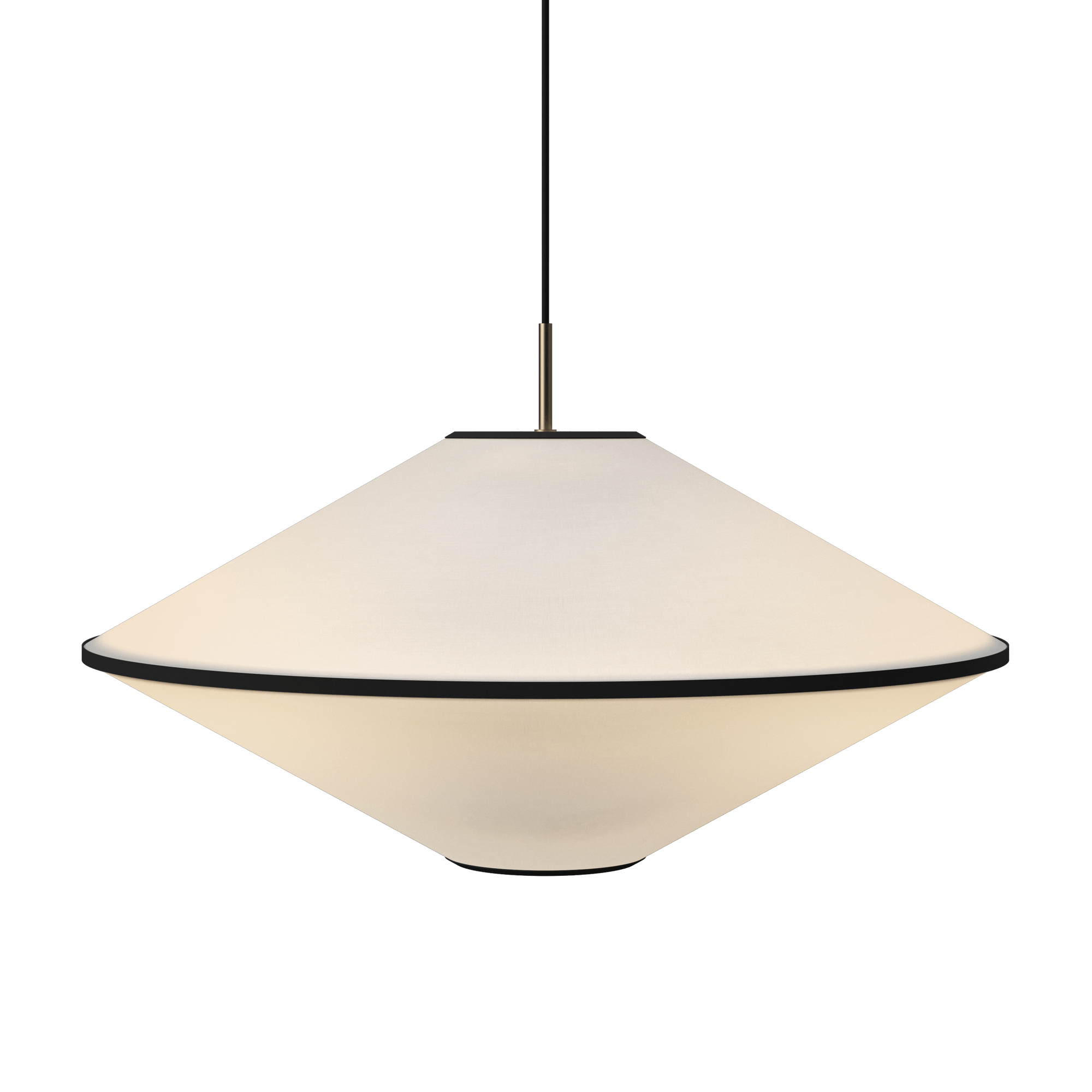 Lampadario Edgeform Taft Ø65 Nero/ Bianco Sporco