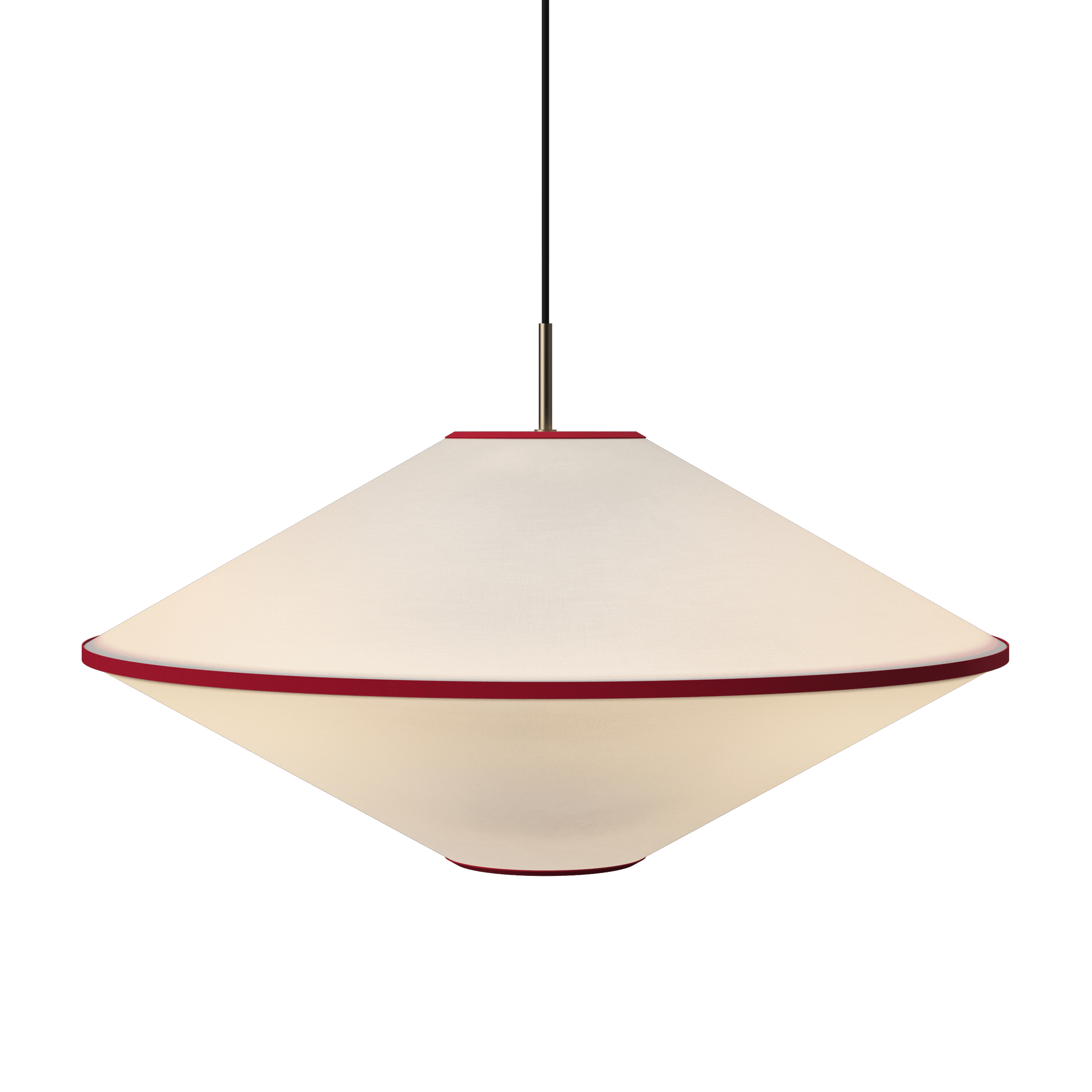 Edgeform Taft Hanglamp Ø65 Rood/Gebroken Wit