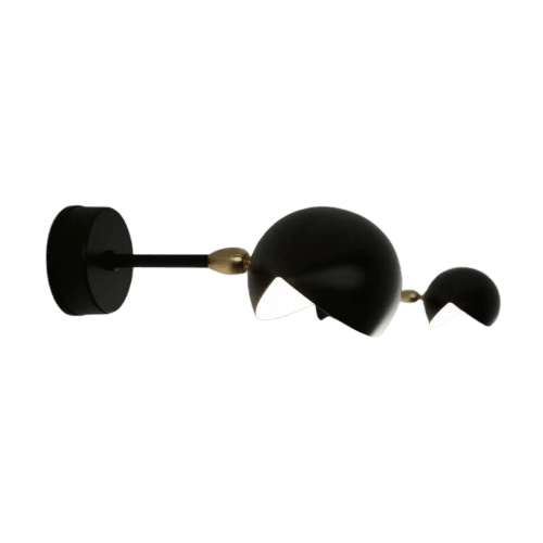 Serge Mouille Eye Vägglampa Liten Svart