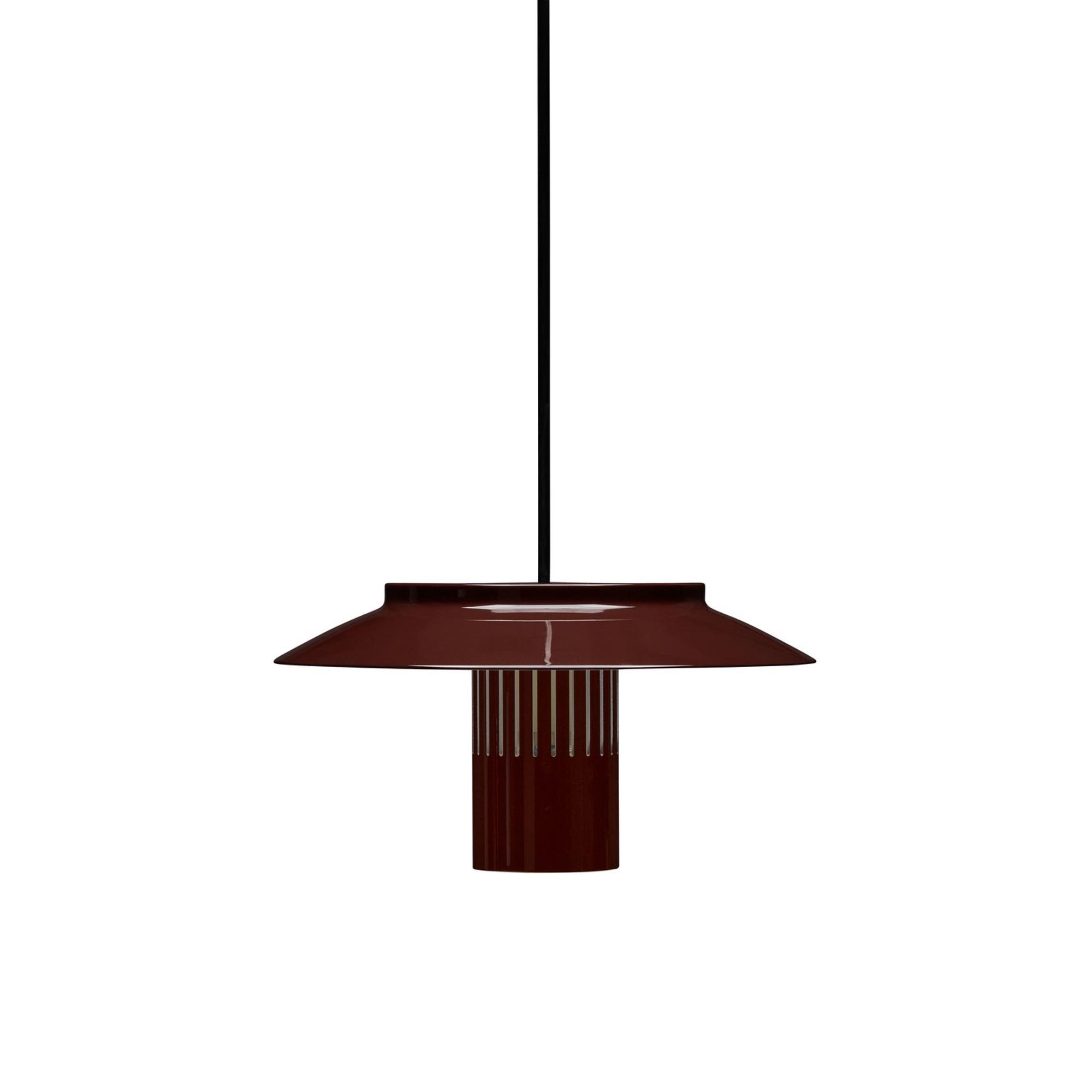 Lámpara colgante Pholc Pequeño 24 Negro Rojo