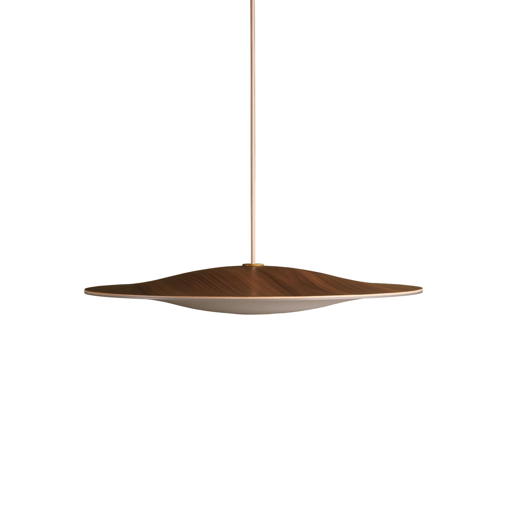 Piet Hein Sinus-Wood 550P Lampadario Noce/Opale