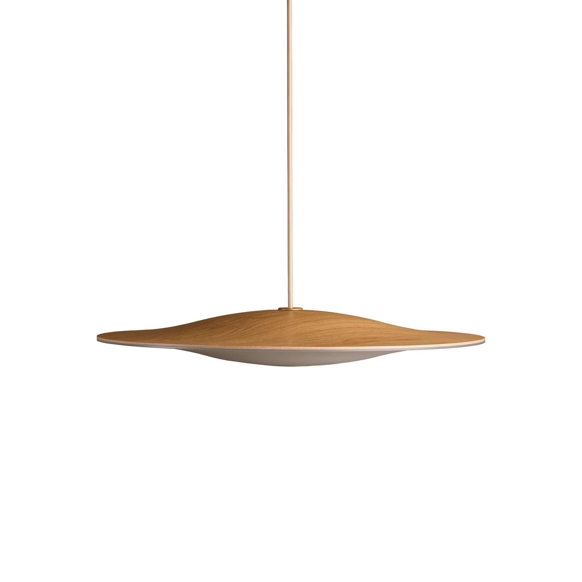 Piet Hein Sinus-Wood 550P Lampa Wisząca Dąb/Opal