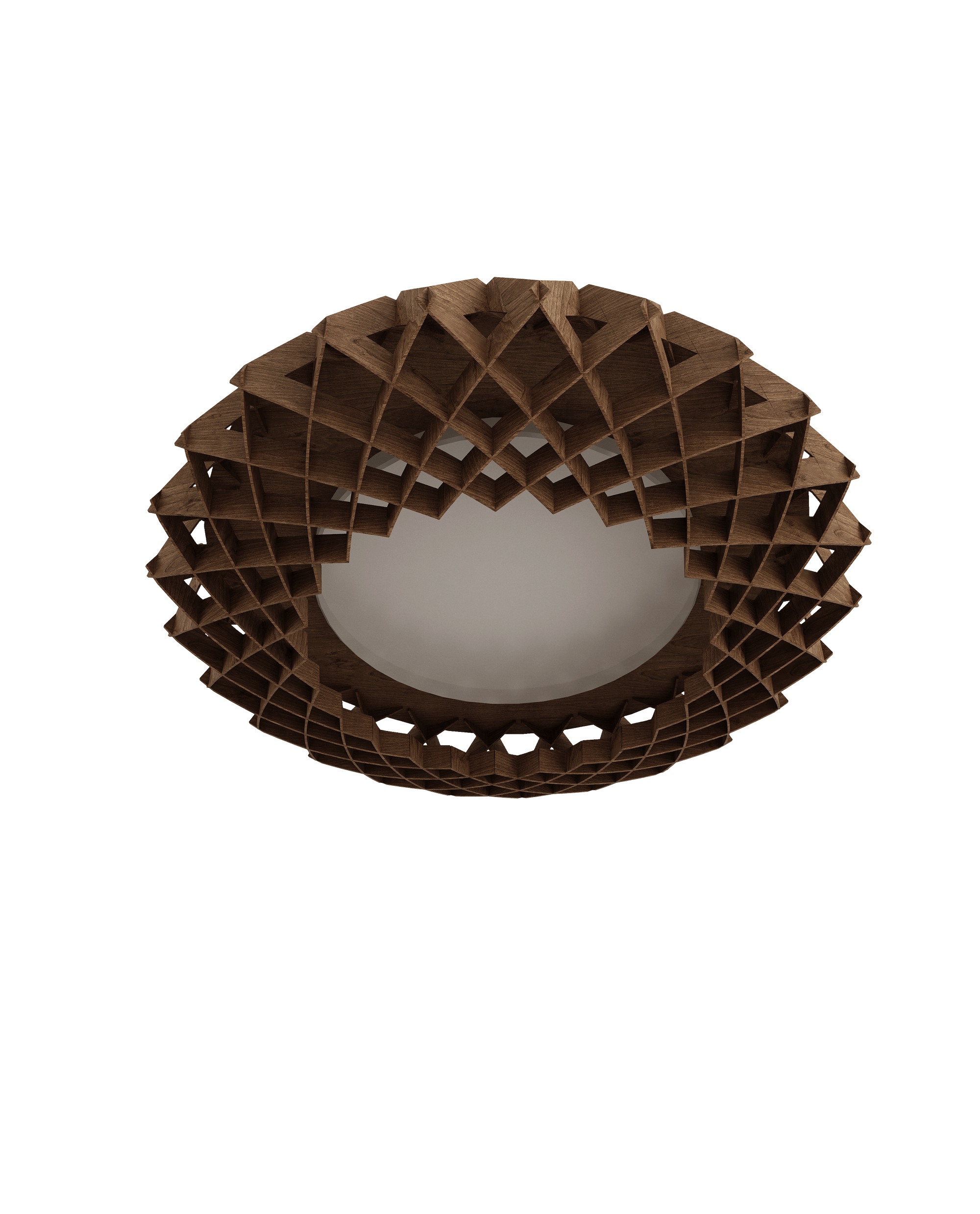 Pilke Signature 45 Ceiling Light Brown