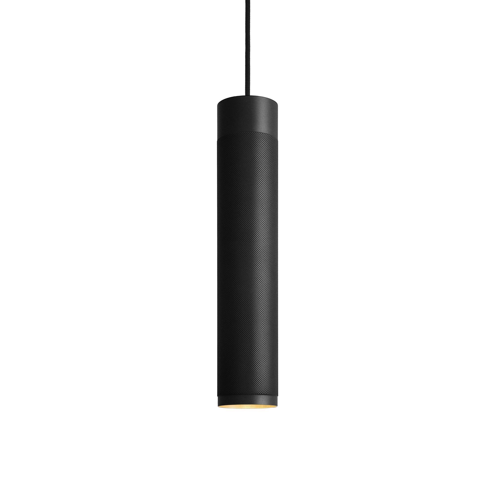 Thorup Copenhagen Cartridge Pendant Long Black Burnished Brass