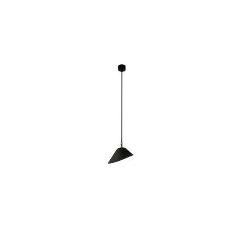 Serge Mouille Bibliothèque Taklampa Svart