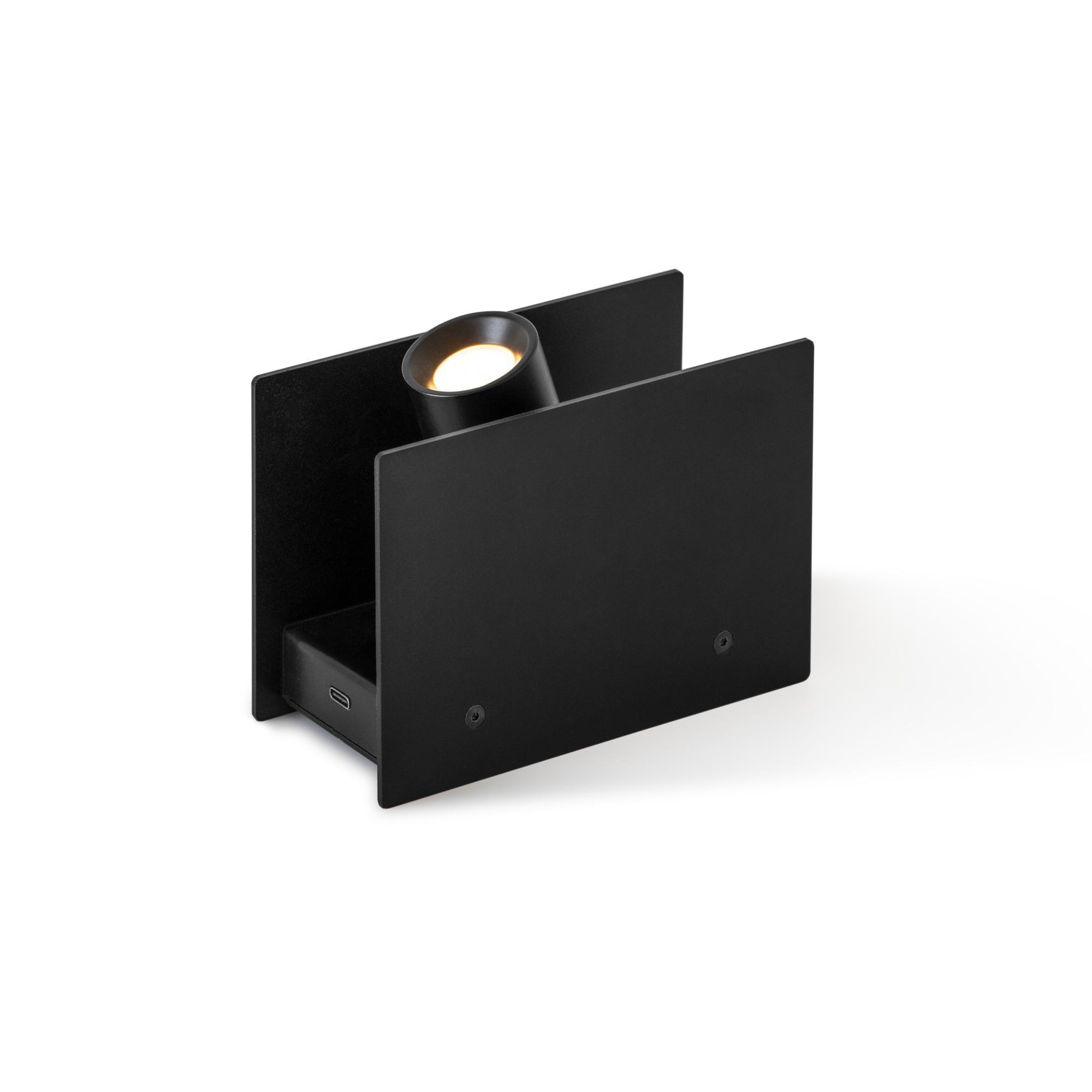 Nemo Plint Mini Lampa Stołowa na Bateria 3000K, Czarna