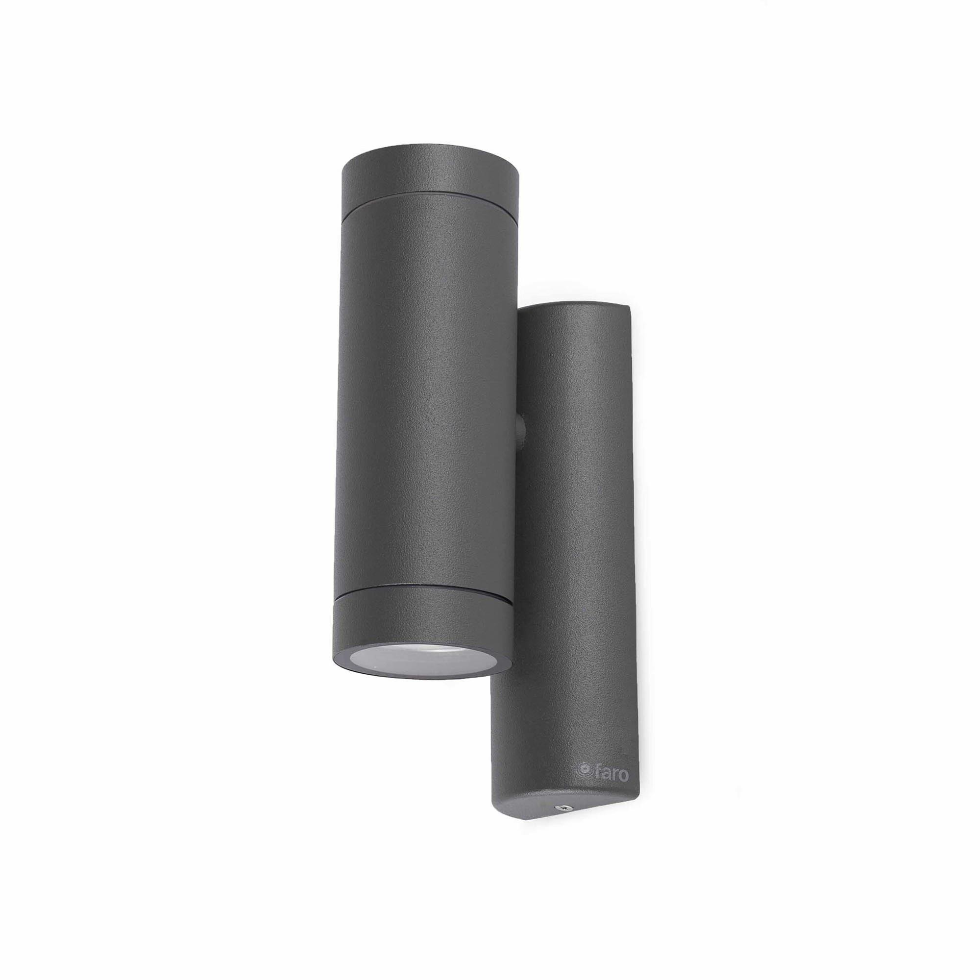 Faro STEPS 2L Outdoor Wall Lamp Dark Gray