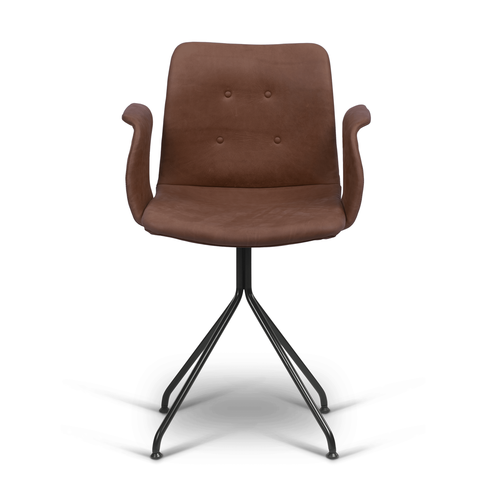 Bent Hansen Primum Dining Chair w. Armrests Black/ Brown