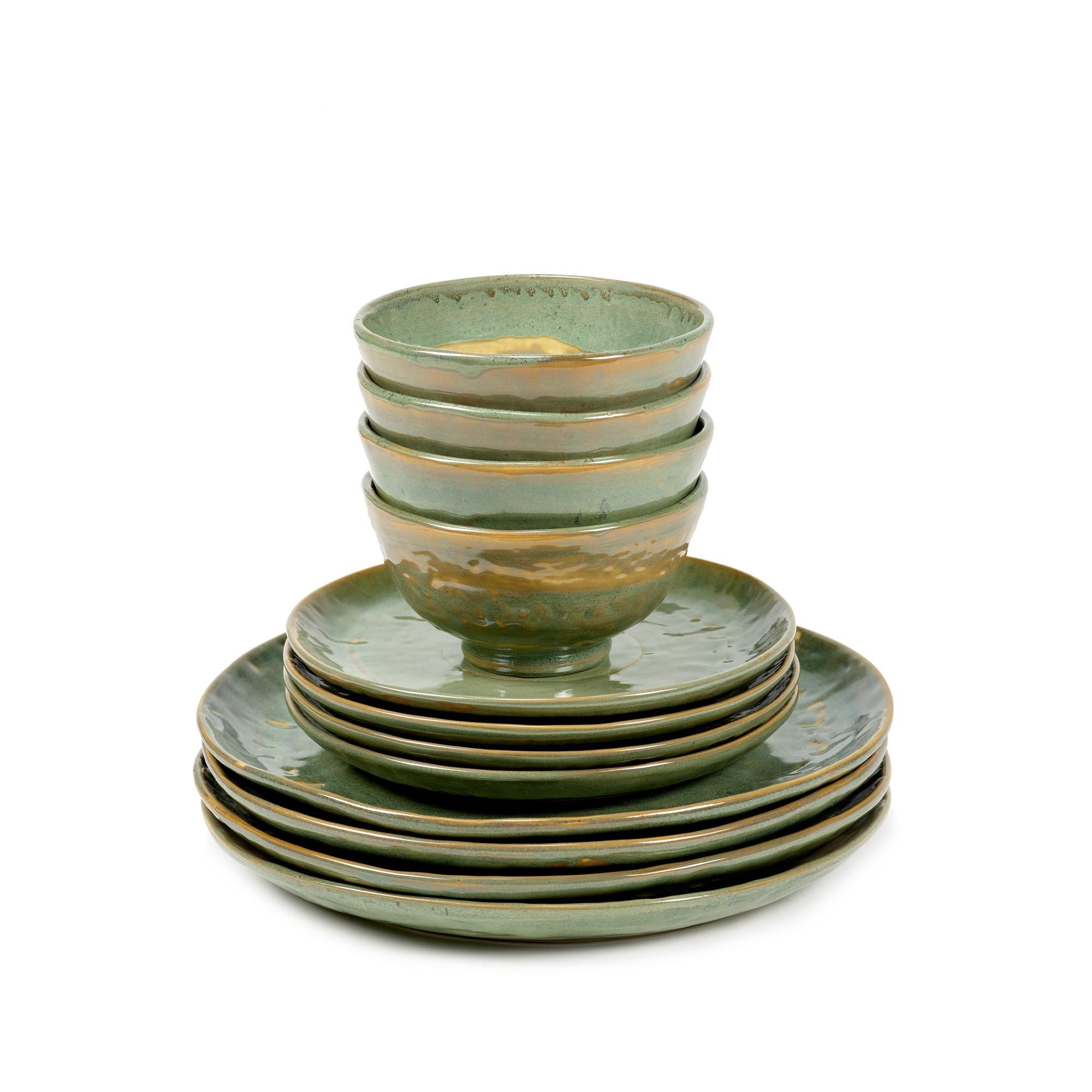 Serax Pure Starter-Set, 12-teilig, Meeresgrün