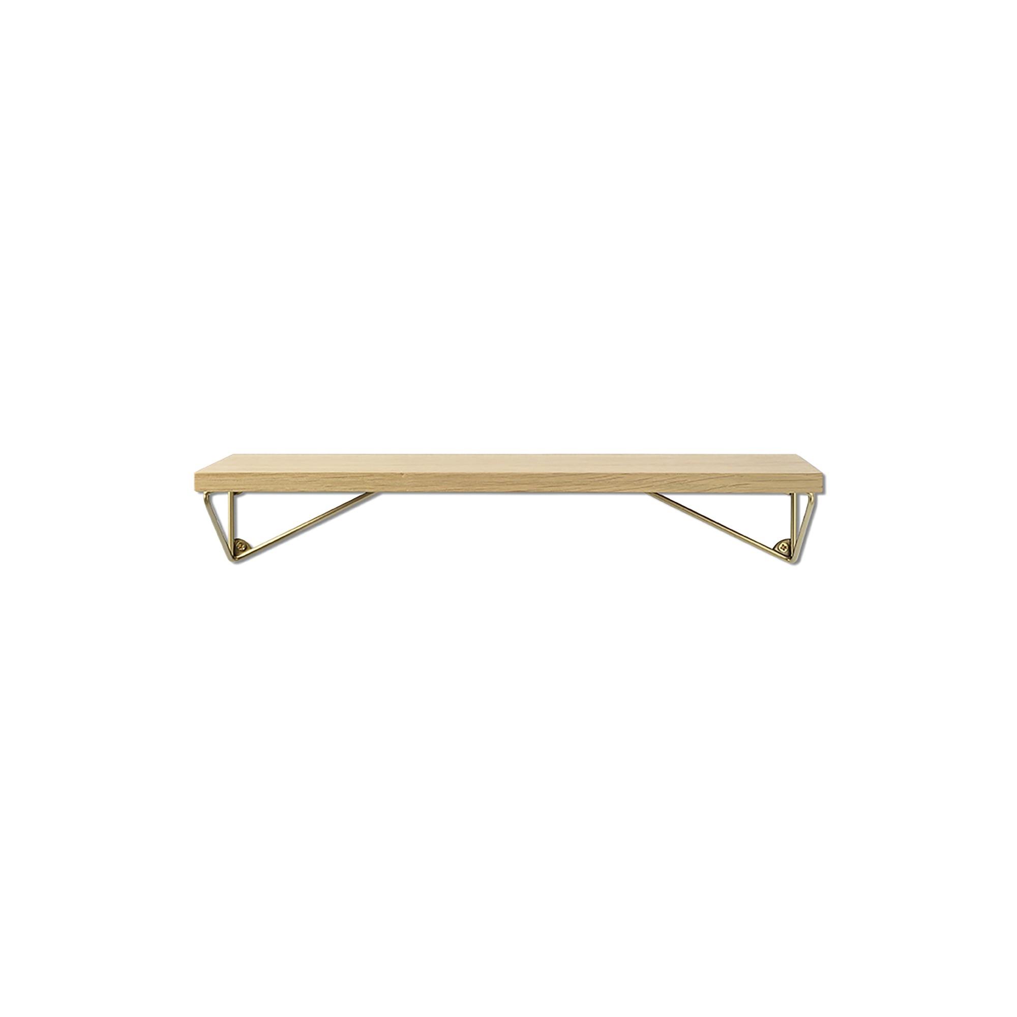 Maze Pythagoras XS Shelf Oak/ Brass