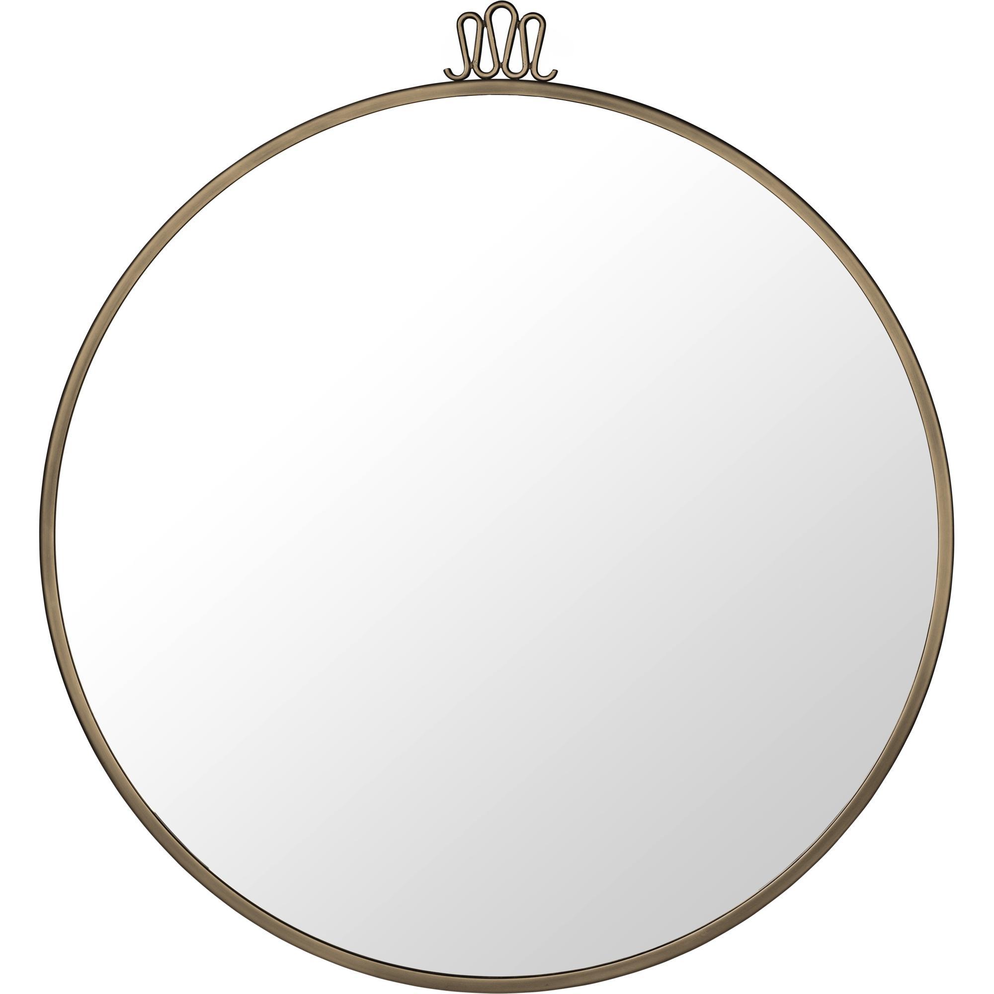 GUBI Randaccio Wall Mirror Round Ø70 cm Antique Brass