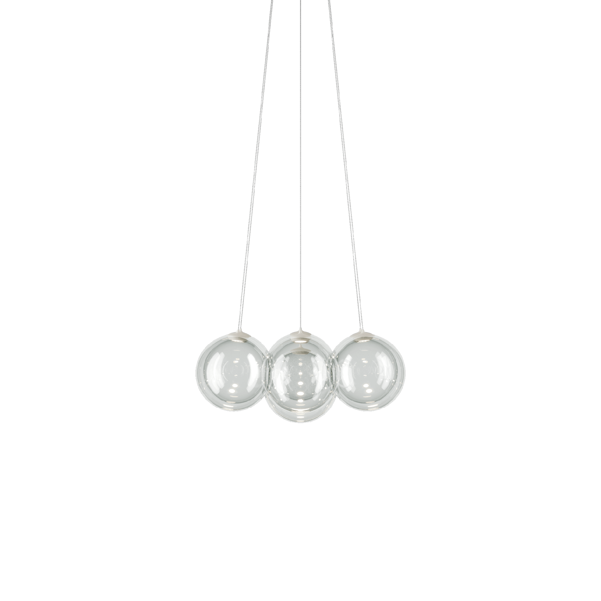 Lodes Random Cloud 7 Chandelier Ø23 2700K Clear/ Glass