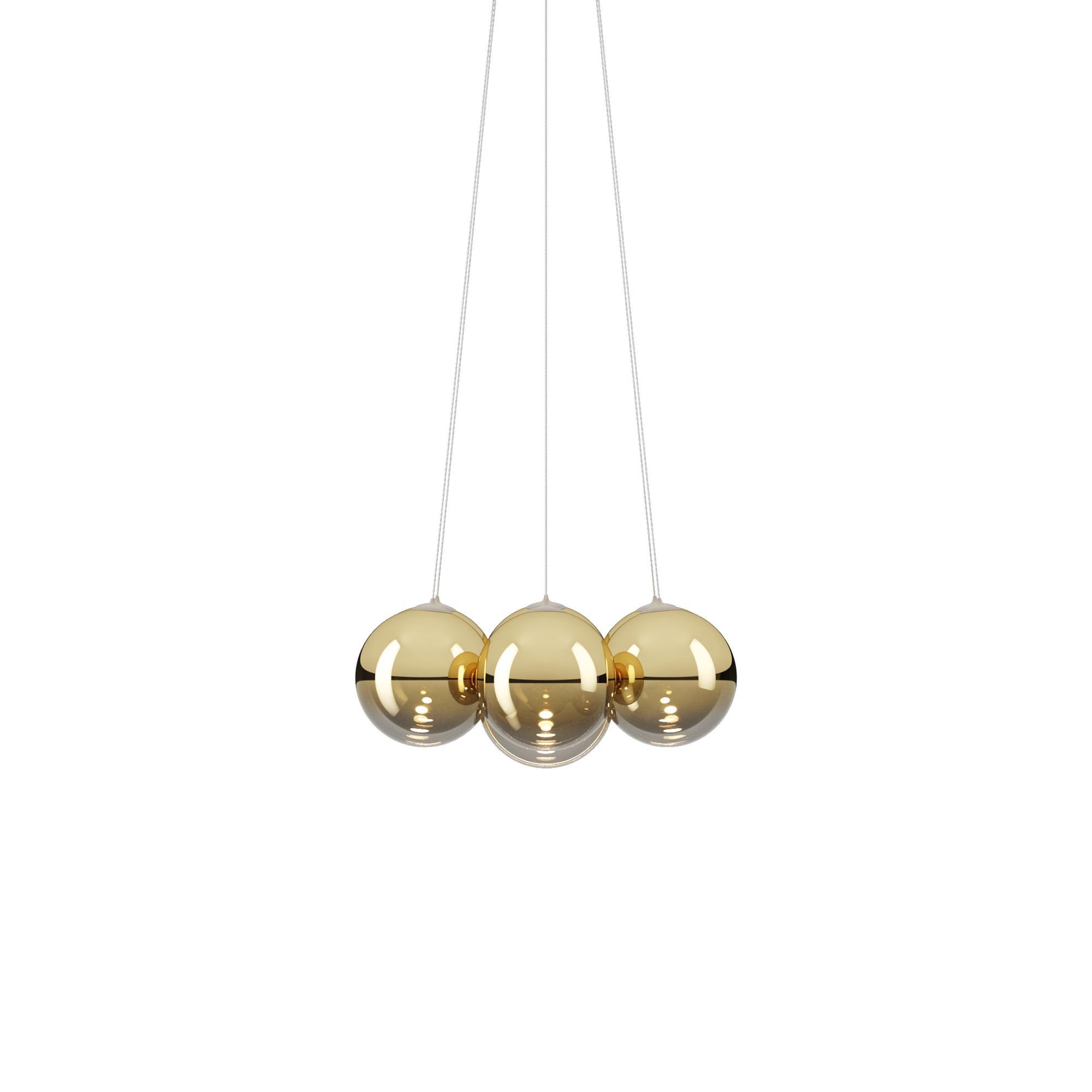 Lampadario Lodes Random Cloud 7 Ø23 Oro 3000K/ Ottone