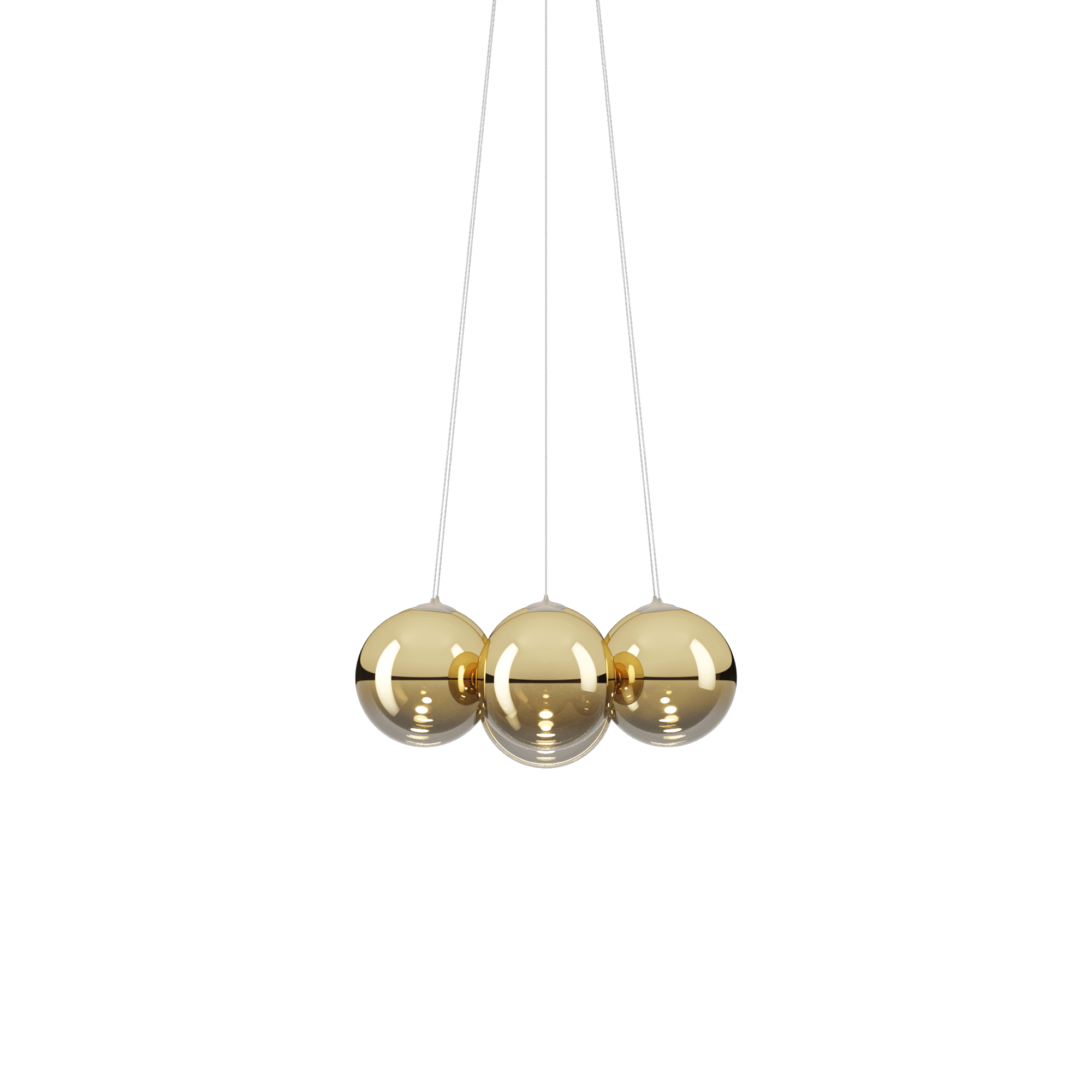 Lodes Random Cloud 7 Chandelier Ø23 2700K Gold/ Brass