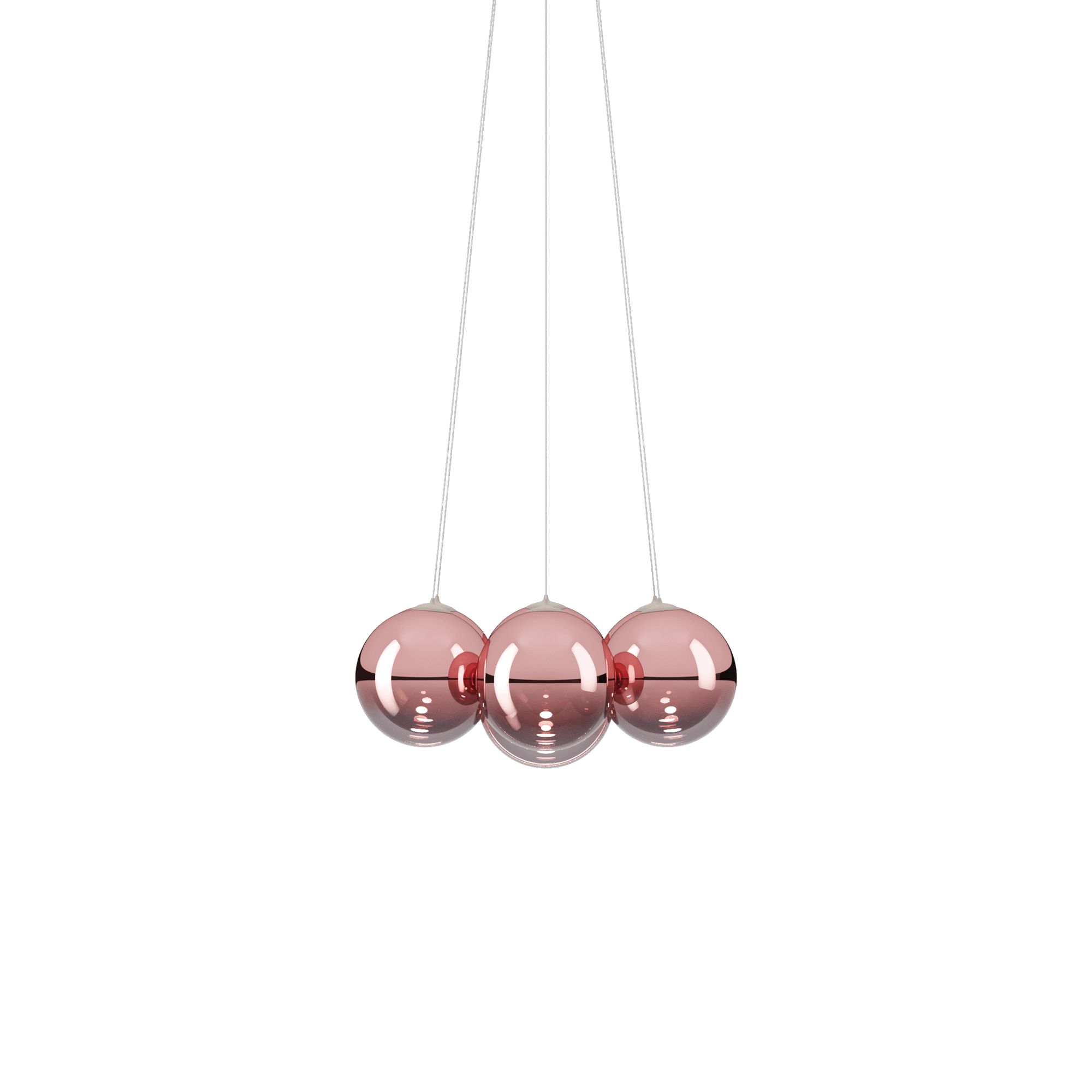 Lodes Random Cloud 7 Chandelier Ø23 2700K Rosegold/Glass