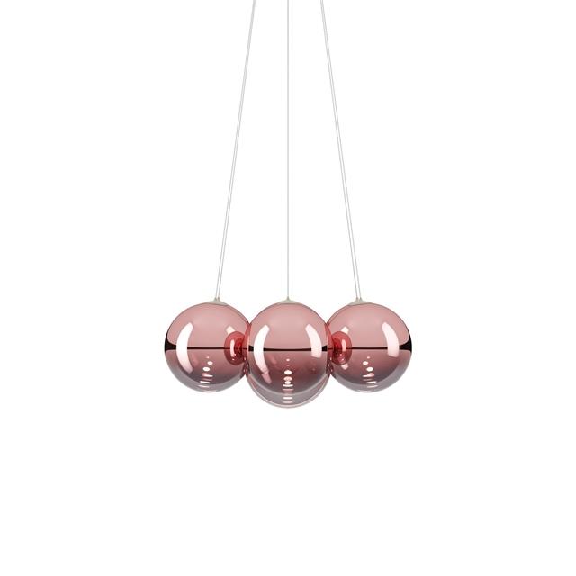 Random Cloud 7 Kroonluchter Ø28 2700K Roségoud/Glas
