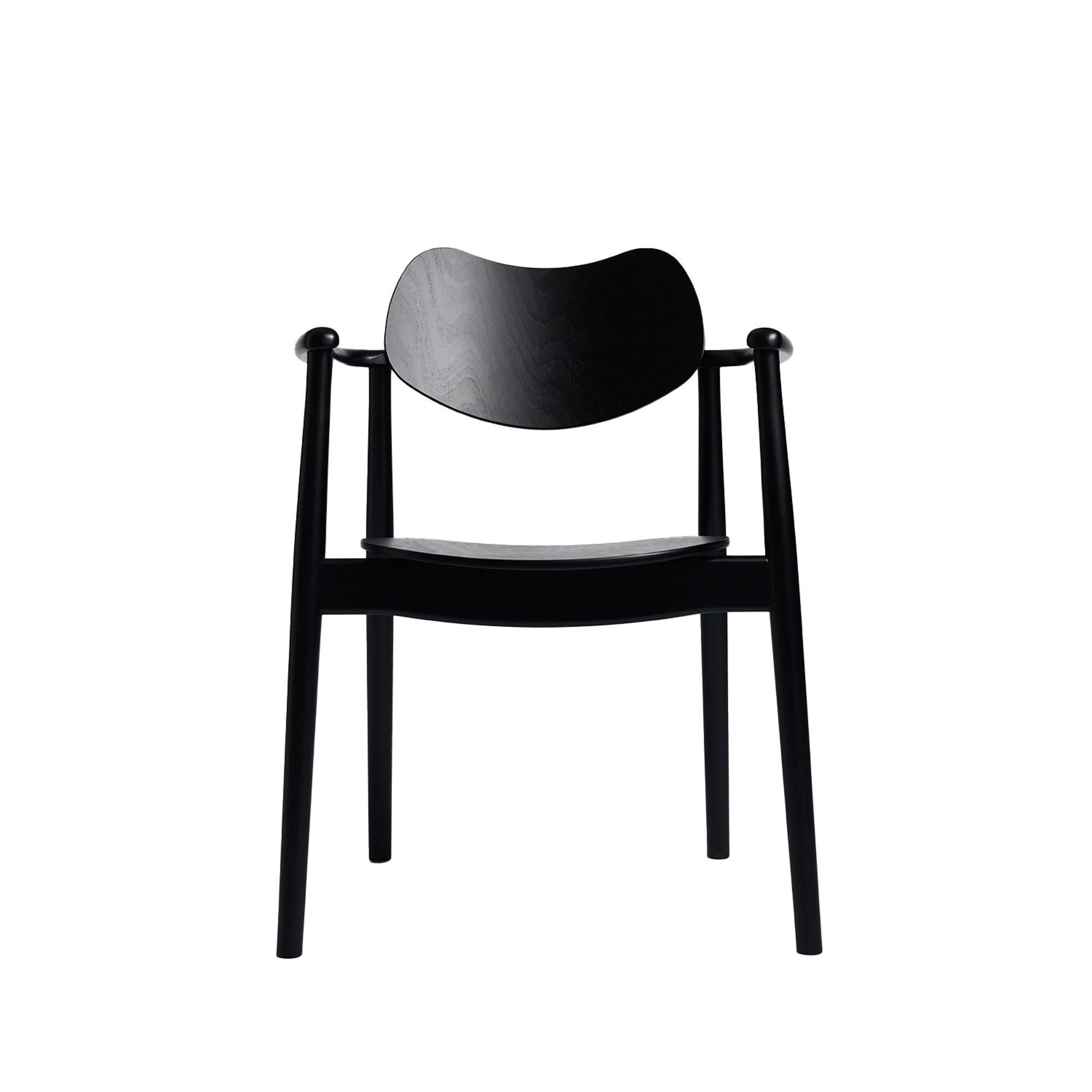 Ro Collection Regatta Dining Chair Black Lacquered Beech