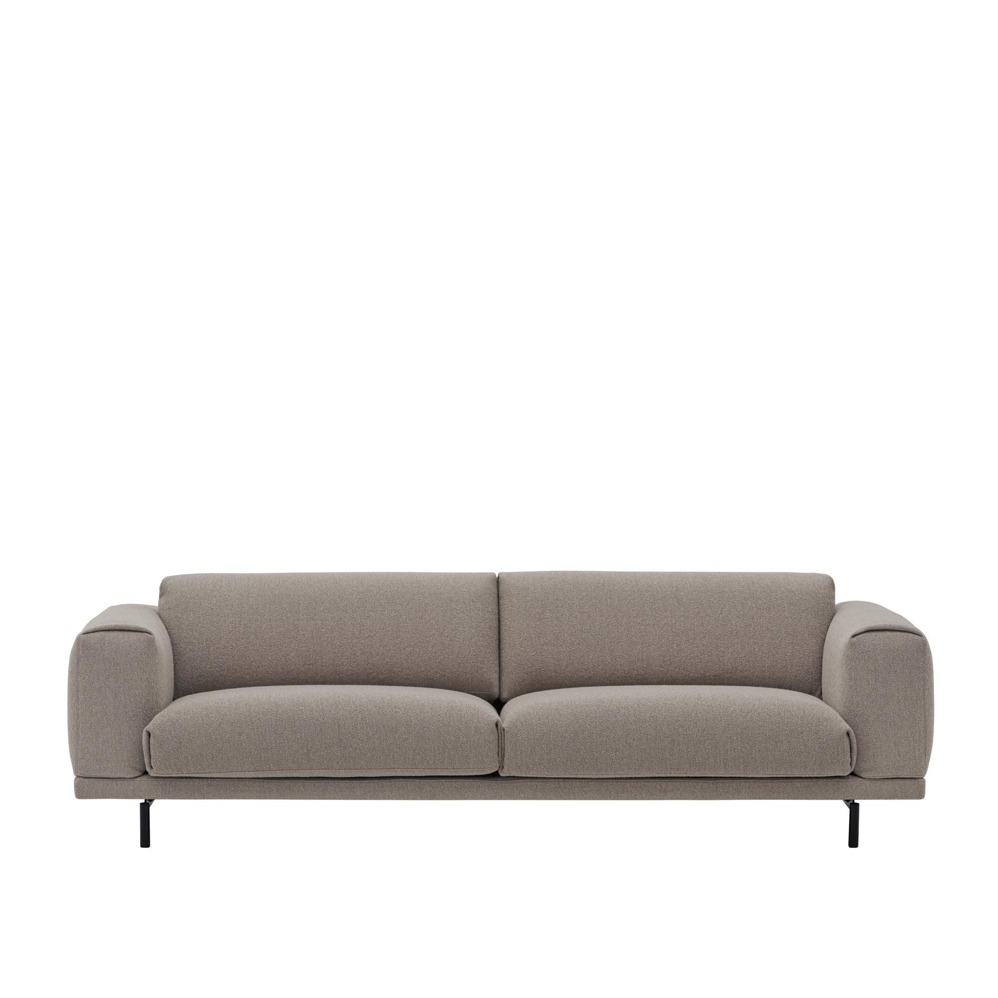 Muuto Rest 3-zitsbank Haard 6/ Zwart