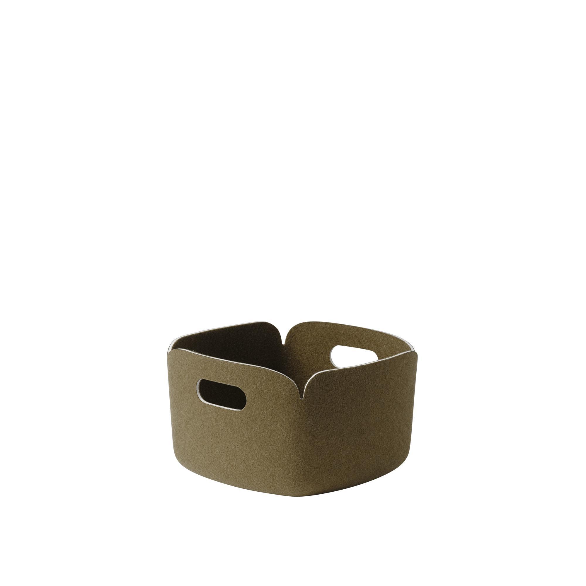 Muuto Restore Cesto 28x28 Verde Brunastro