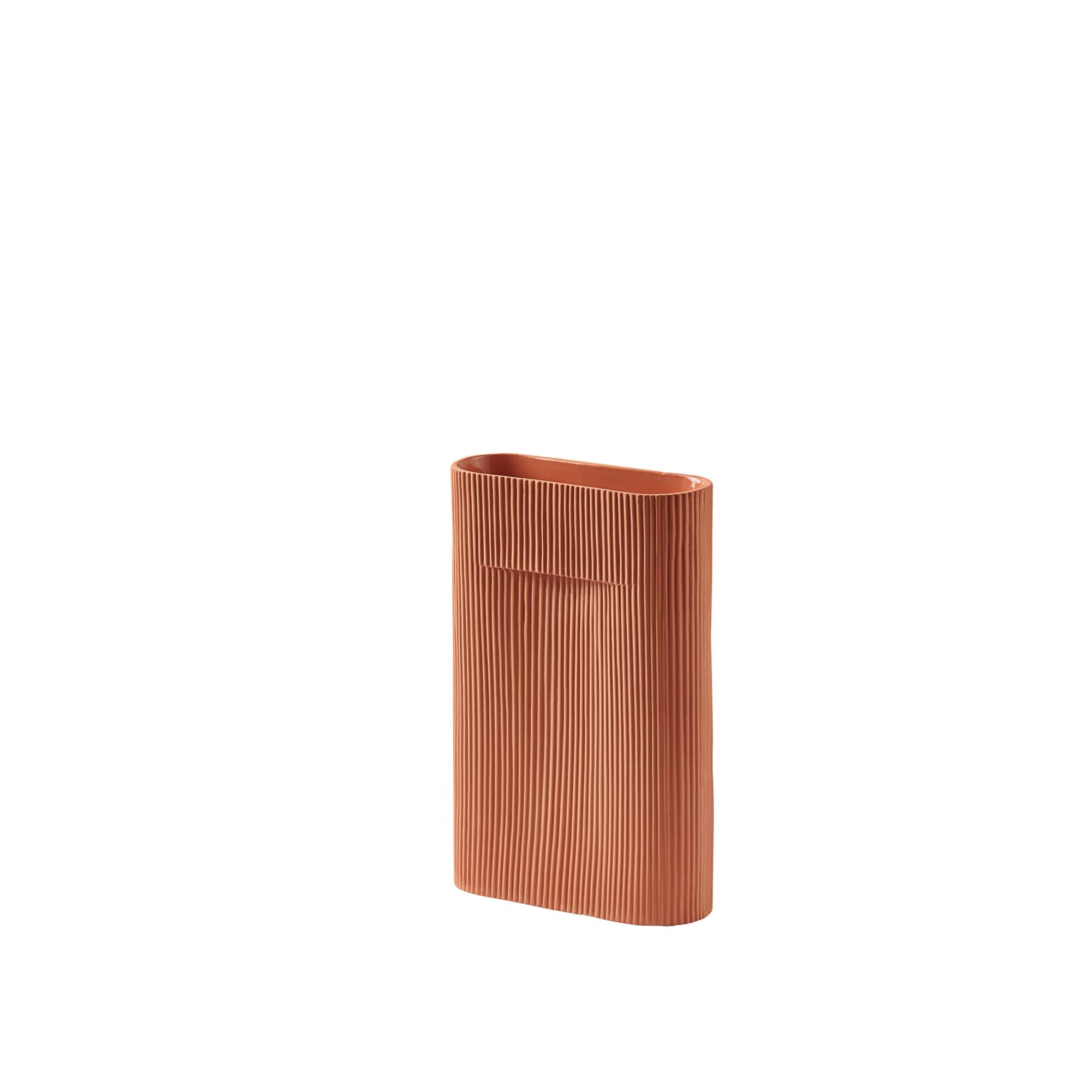 Muuto Ridge Vase Terracotta H35 cm