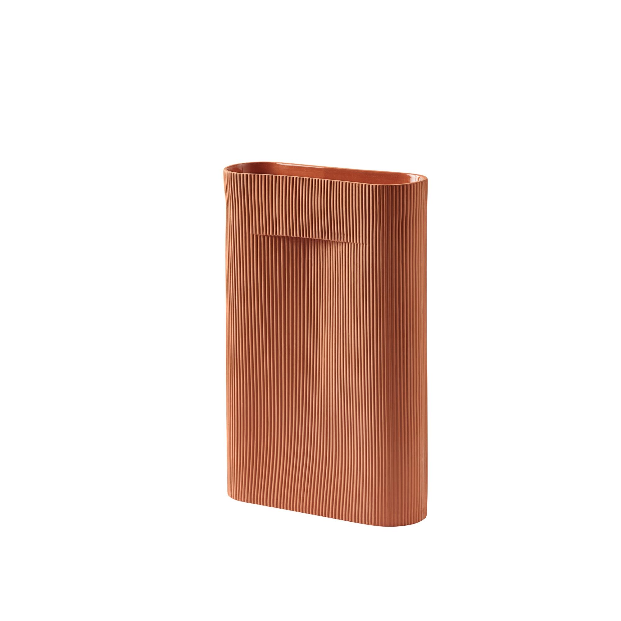 Muuto Ridge Vase H48.5 Terracotta