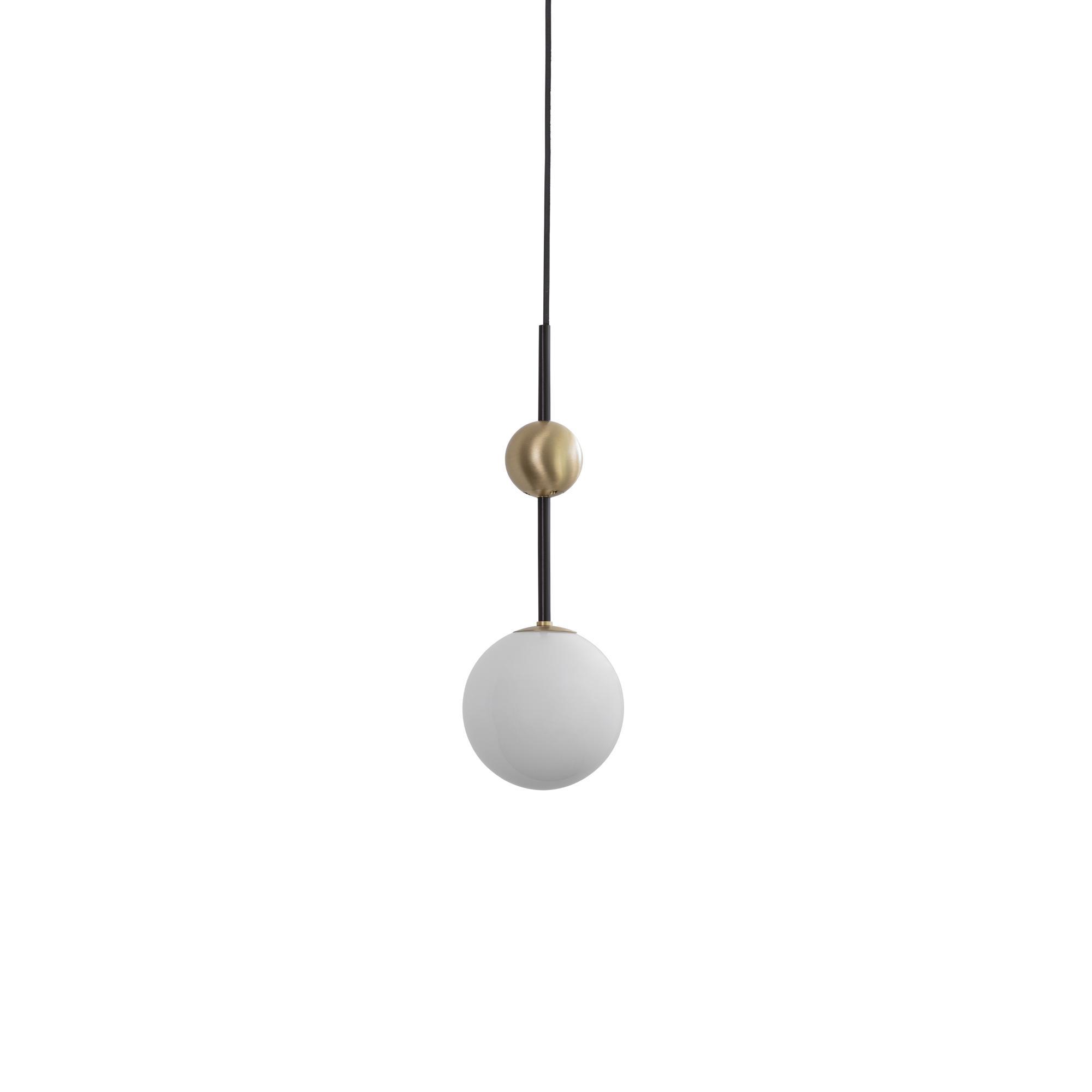 Bert Frank Rift Pendant Brushed Brass/ Opal Glass